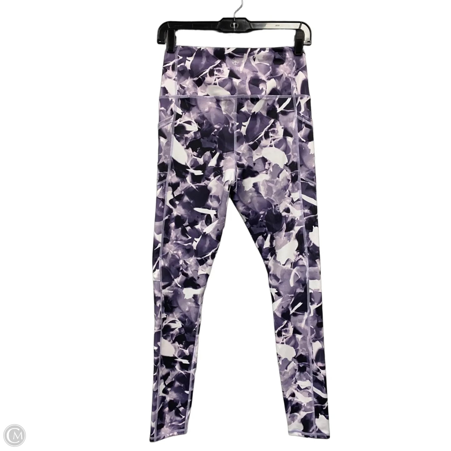 Athletic Leggings By Gaiam In Black & Purple, Size: S