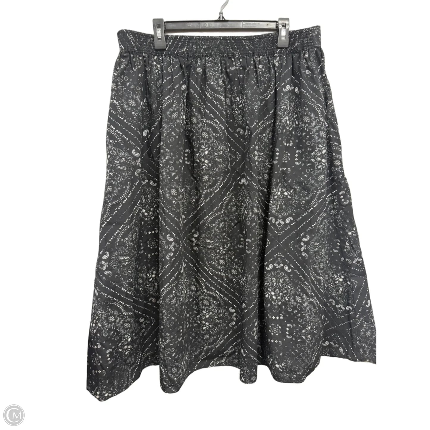 Skirt Maxi By Simply Vera In Black & White, Size: Xxl