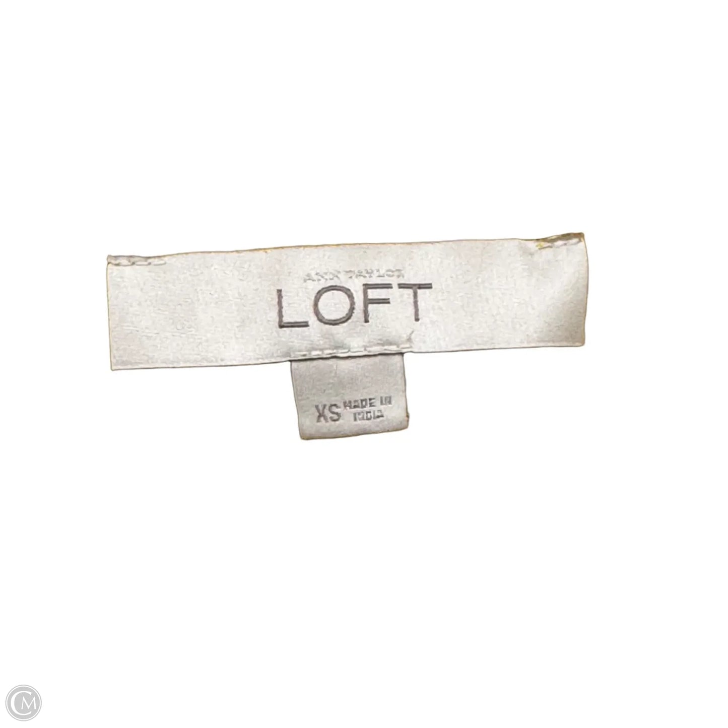 Blouse Sleeveless By Loft In Yellow, Size: Xs