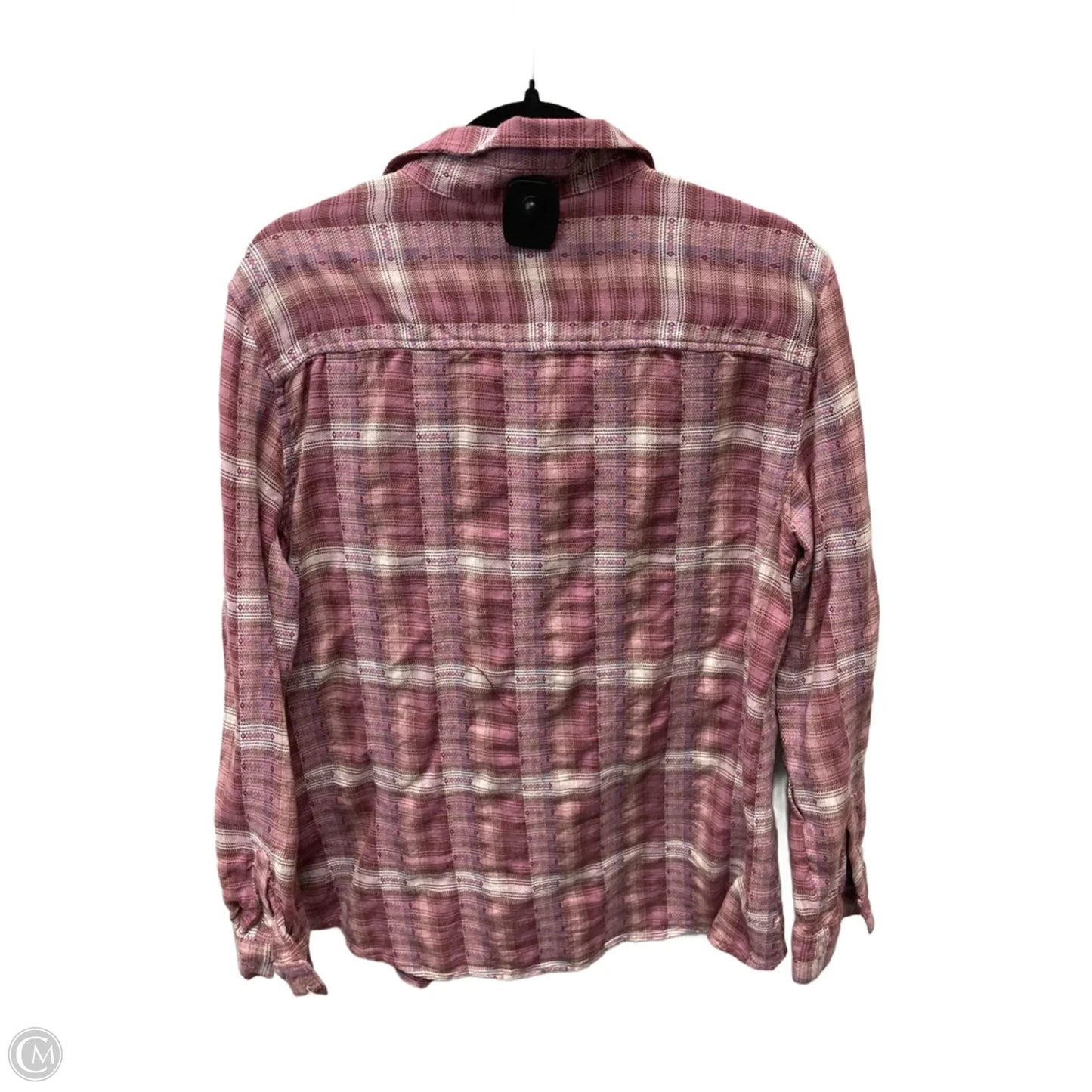 Top Long Sleeve By Ana In Plaid Pattern, Size: L