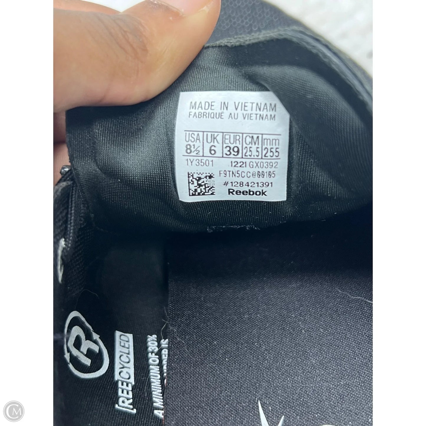 Shoes Athletic By Reebok In Black, Size: 8.5