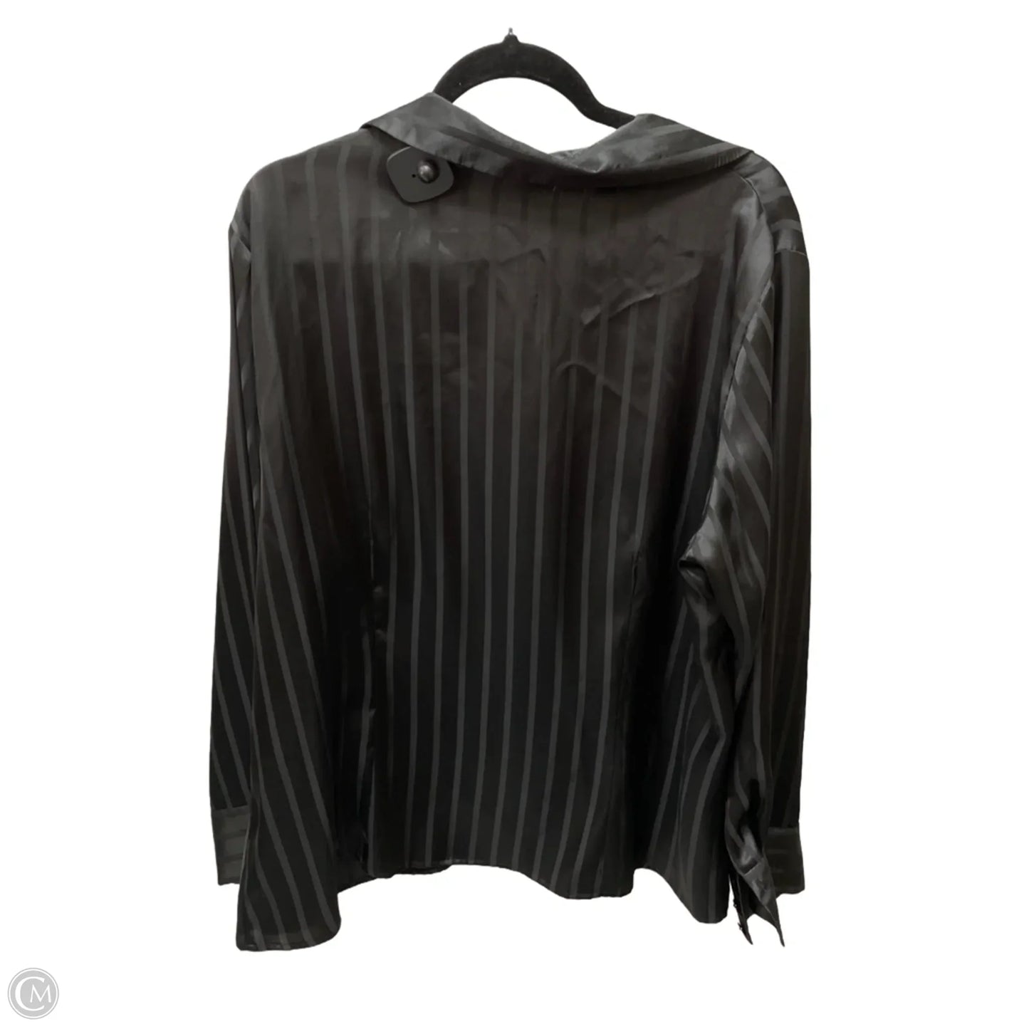 Blouse Long Sleeve By Covington In Black, Size: 2x