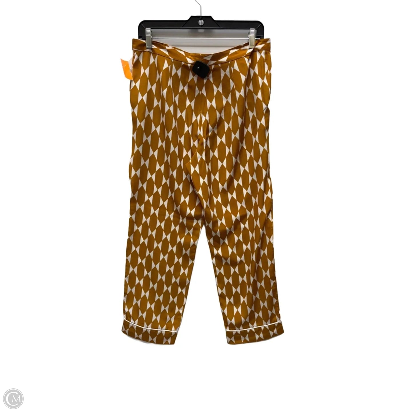 Pants Designer By Tory Burch In Cream & Orange, Size: 6