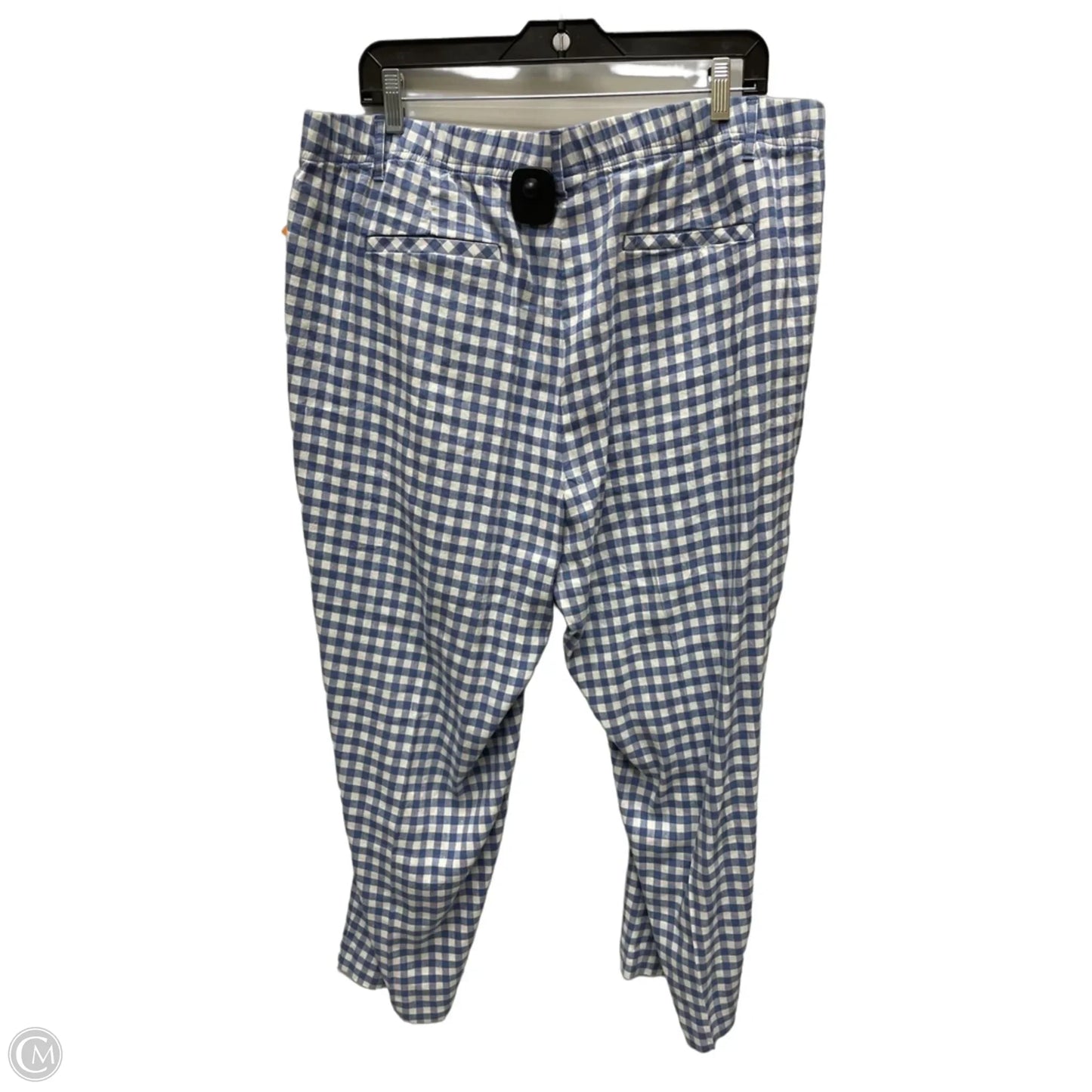 Pants Linen By J. Jill In Blue & White, Size: 22