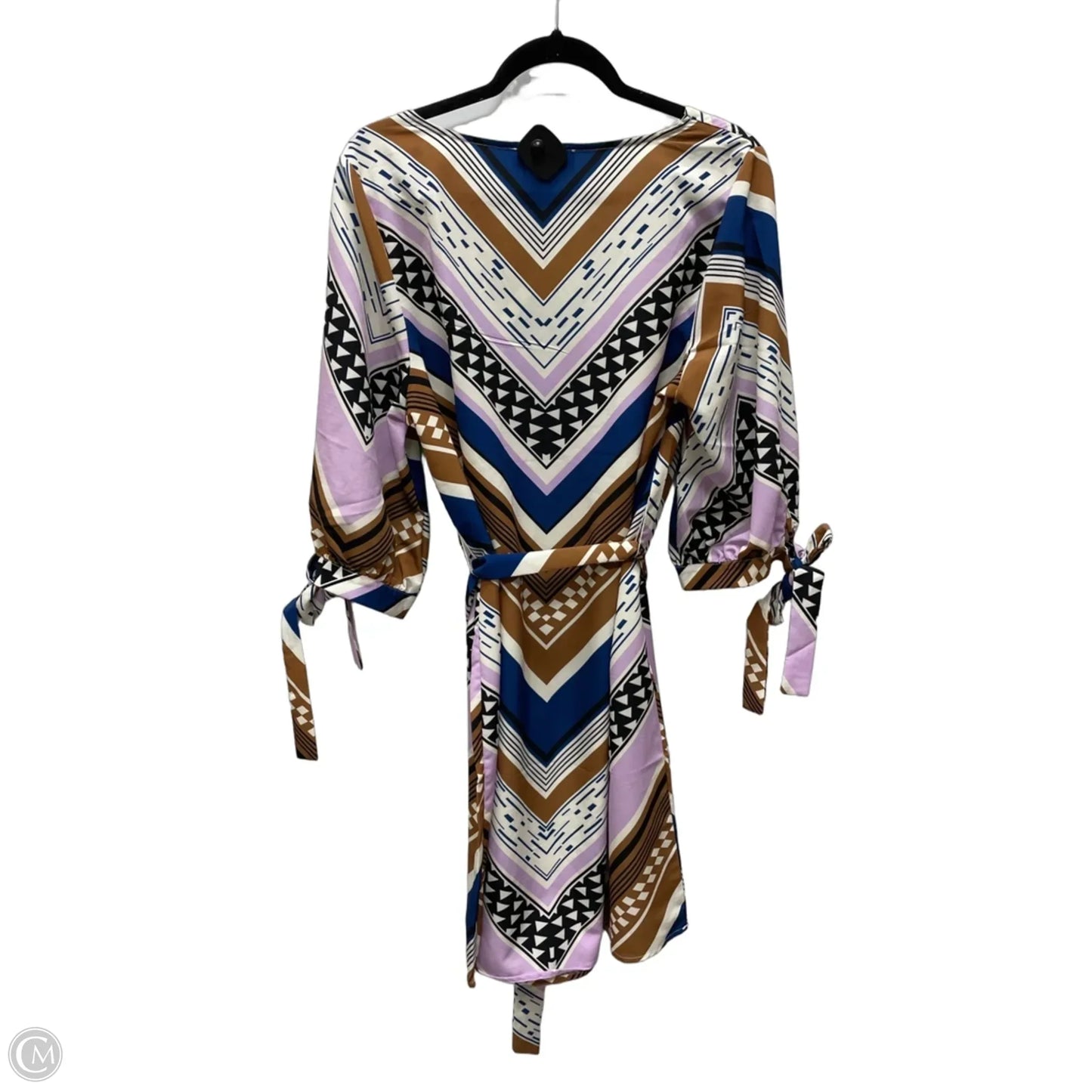 Dress Casual Short By Eloquii In Geometric Pattern, Size: L
