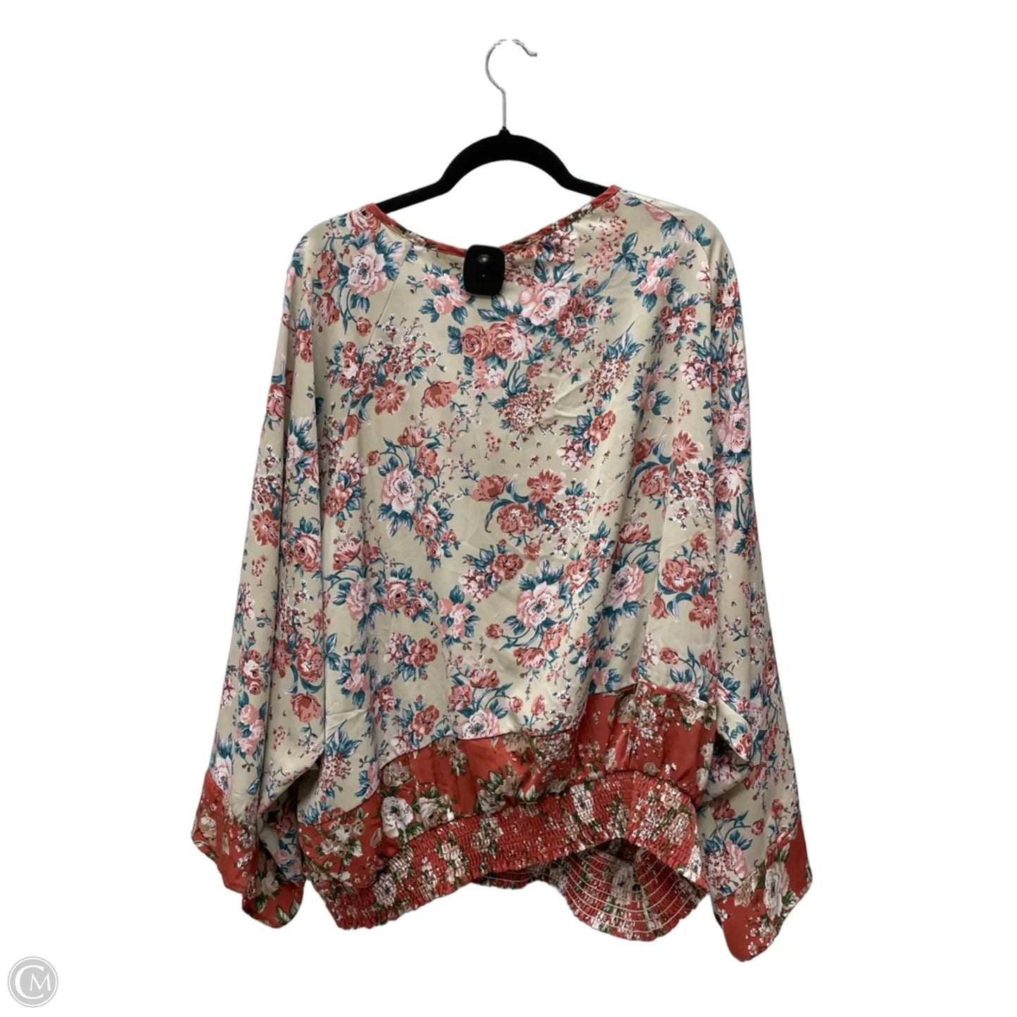 Blouse Long Sleeve By Suzanne Betro In Floral Print, Size: 3x
