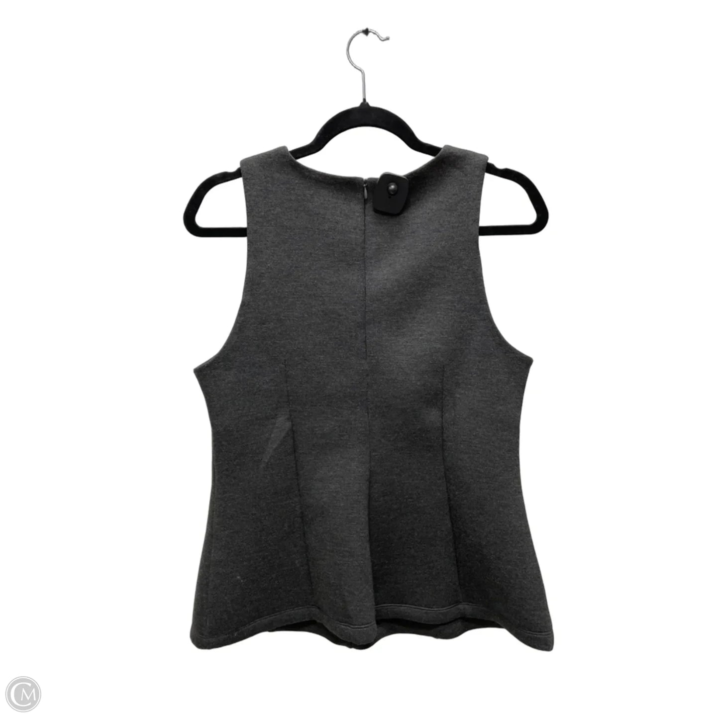 Blouse Sleeveless By H&m In Grey, Size: M