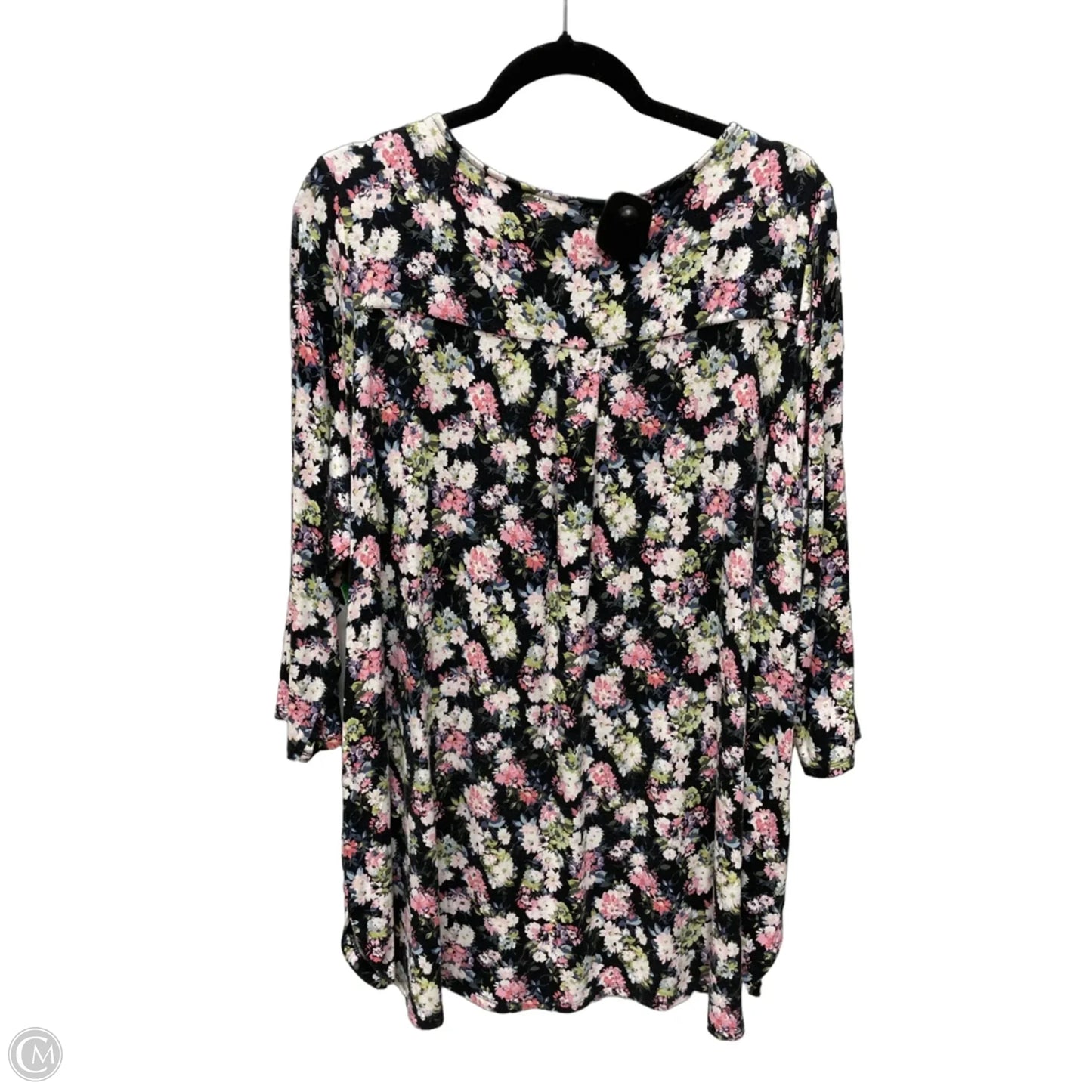 Top 3/4 Sleeve By J. Jill In Floral Print, Size: Xl