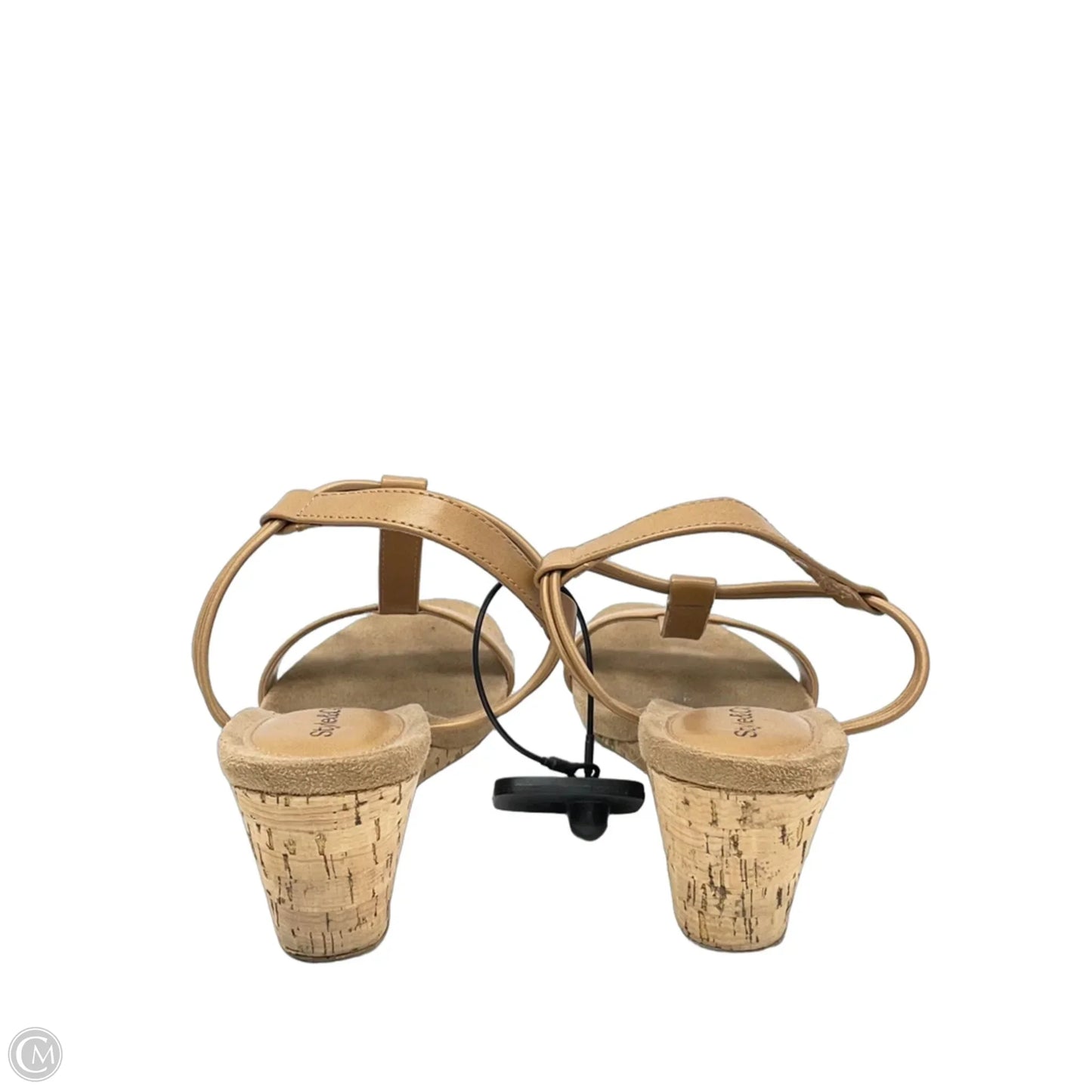 Sandals Heels Wedge By Style And Company In Brown, Size: 6
