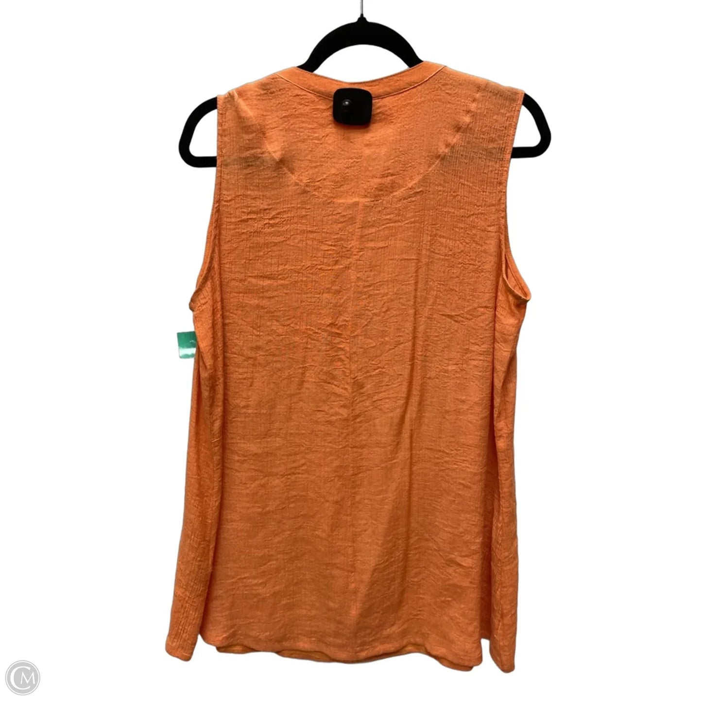 Top Sleeveless By Avenue In Orange, Size: L