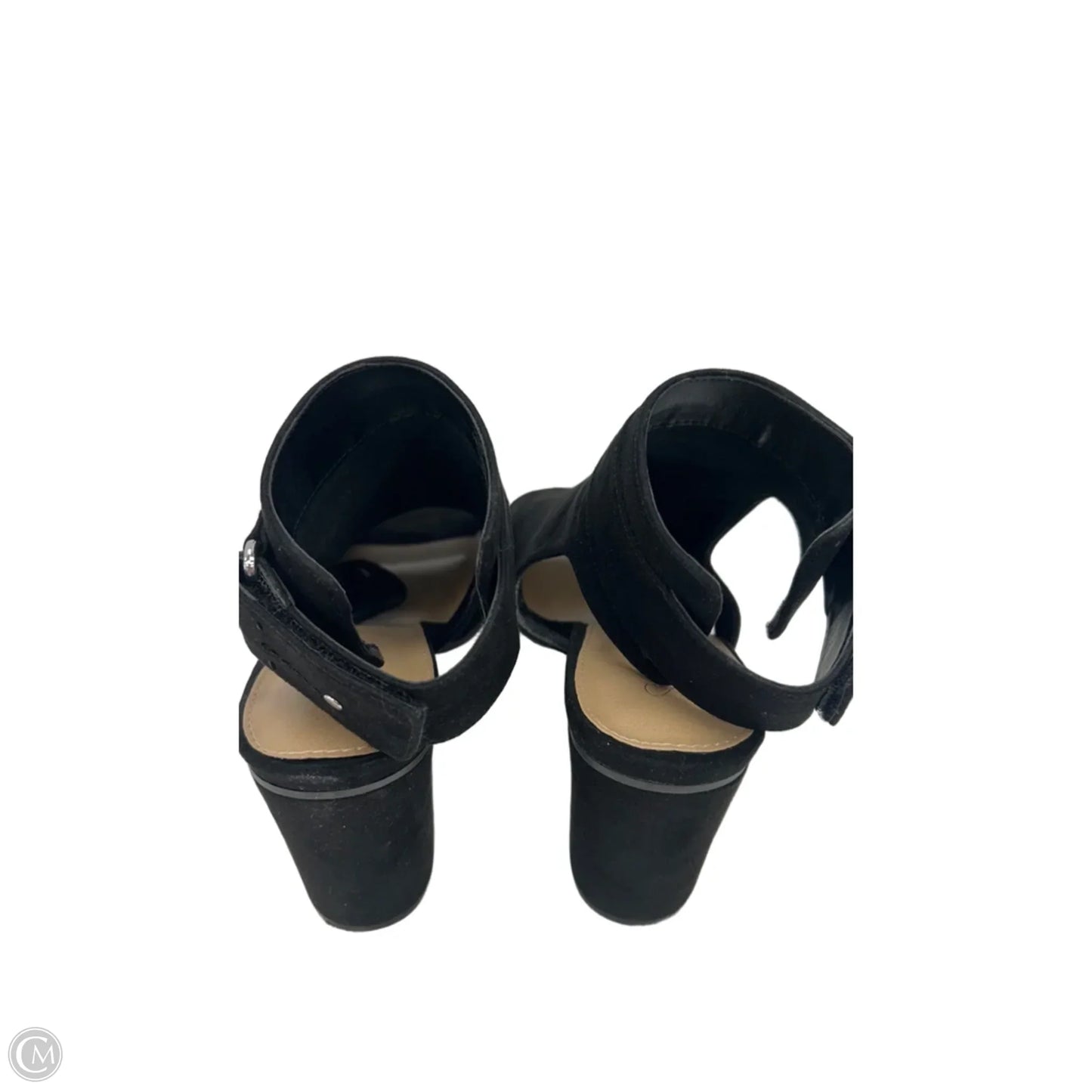 Sandals Heels Block By Clothes Mentor In Black, Size: 11