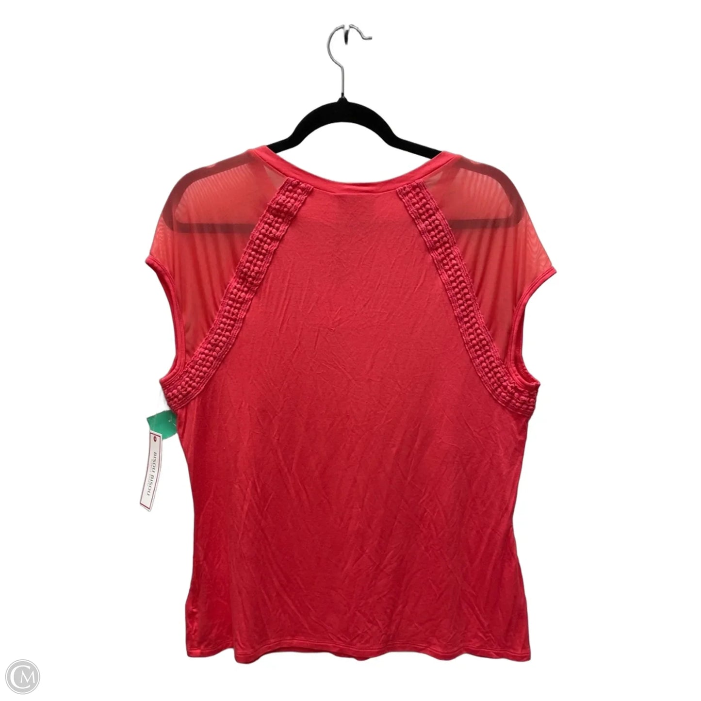 Top Sleeveless By Bisou Bisou In Coral, Size: Xl