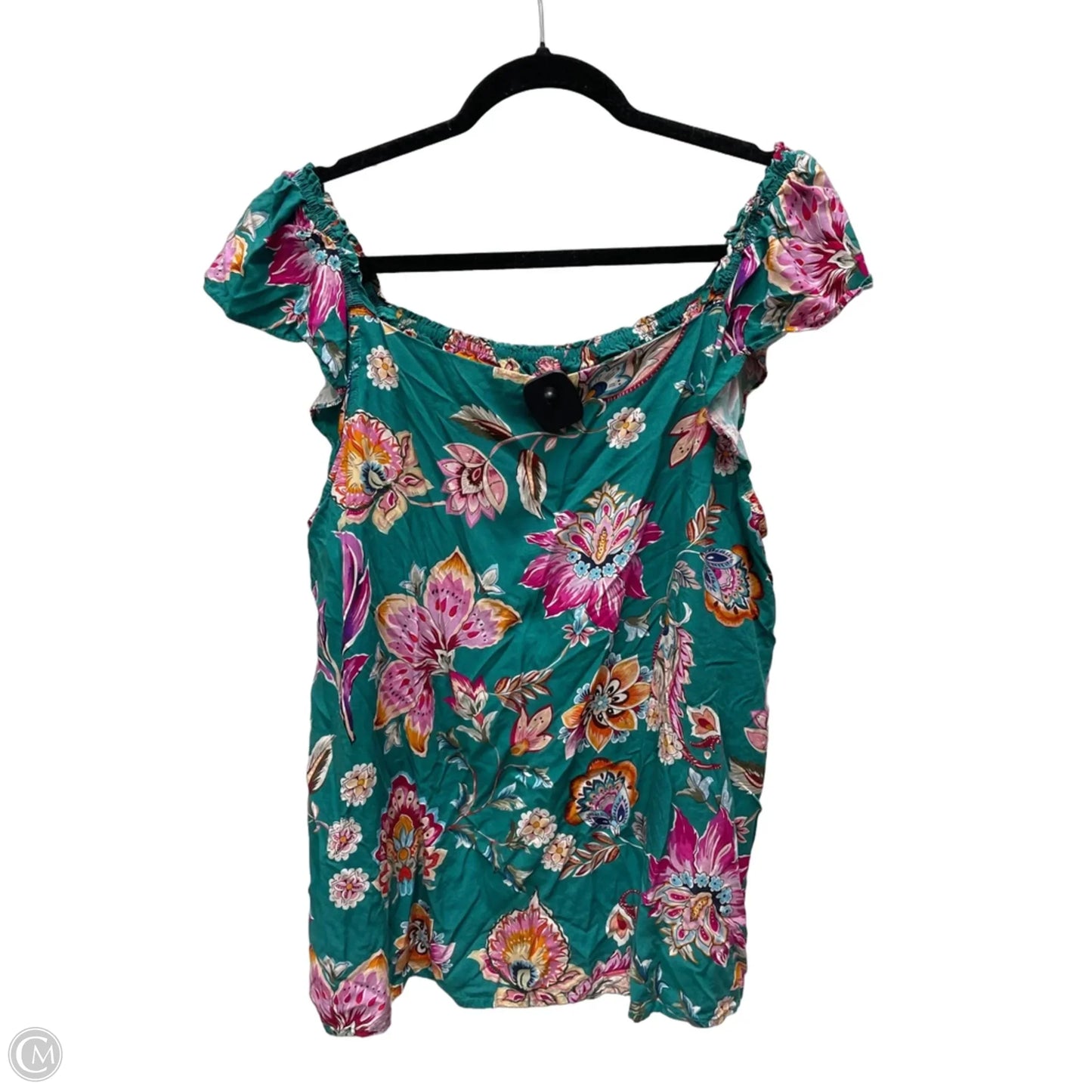 Top Sleeveless By Chicsoul In Floral Print, Size: 2x