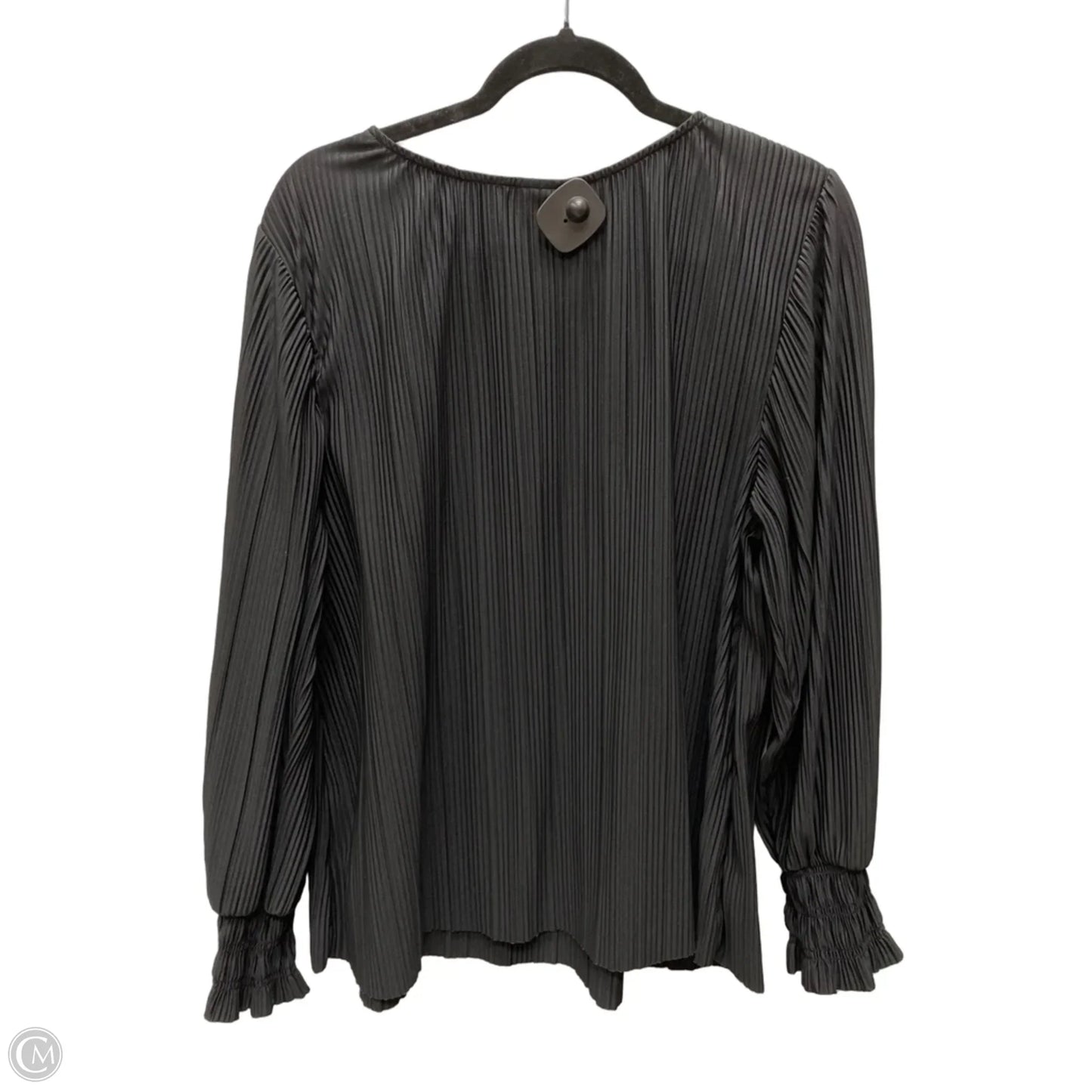 Blouse Long Sleeve By Ava & Viv In Black, Size: 1x