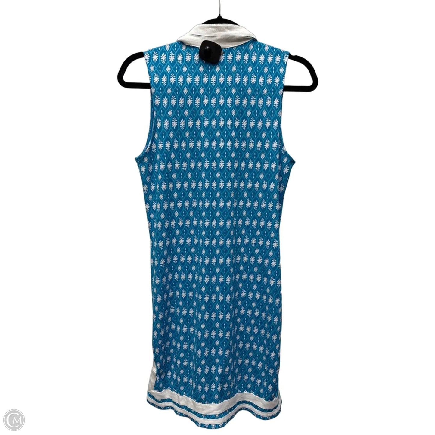 Dress Casual Short By Cabana Life In Blue & White, Size: M