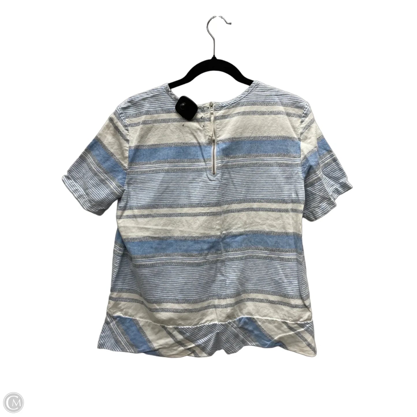 Top Short Sleeve By Lou And Grey In Striped Pattern, Size: M