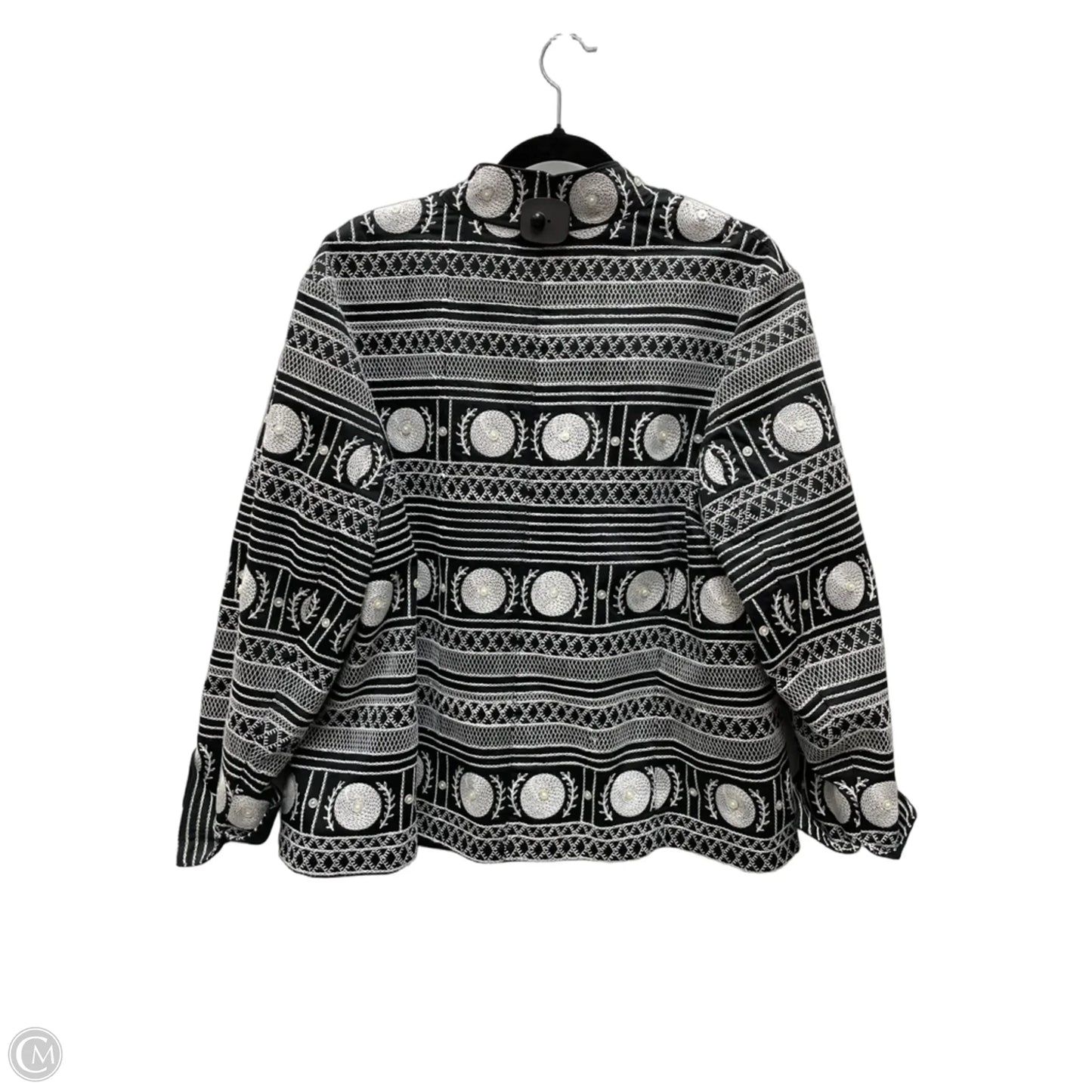 Jacket Other By Silk Club In Black & White, Size: Xl