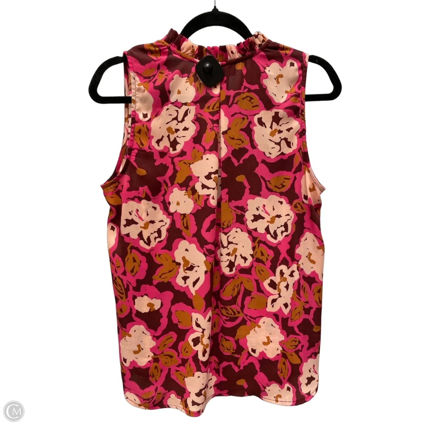 Blouse Sleeveless By Veronica M In Floral Print, Size: M