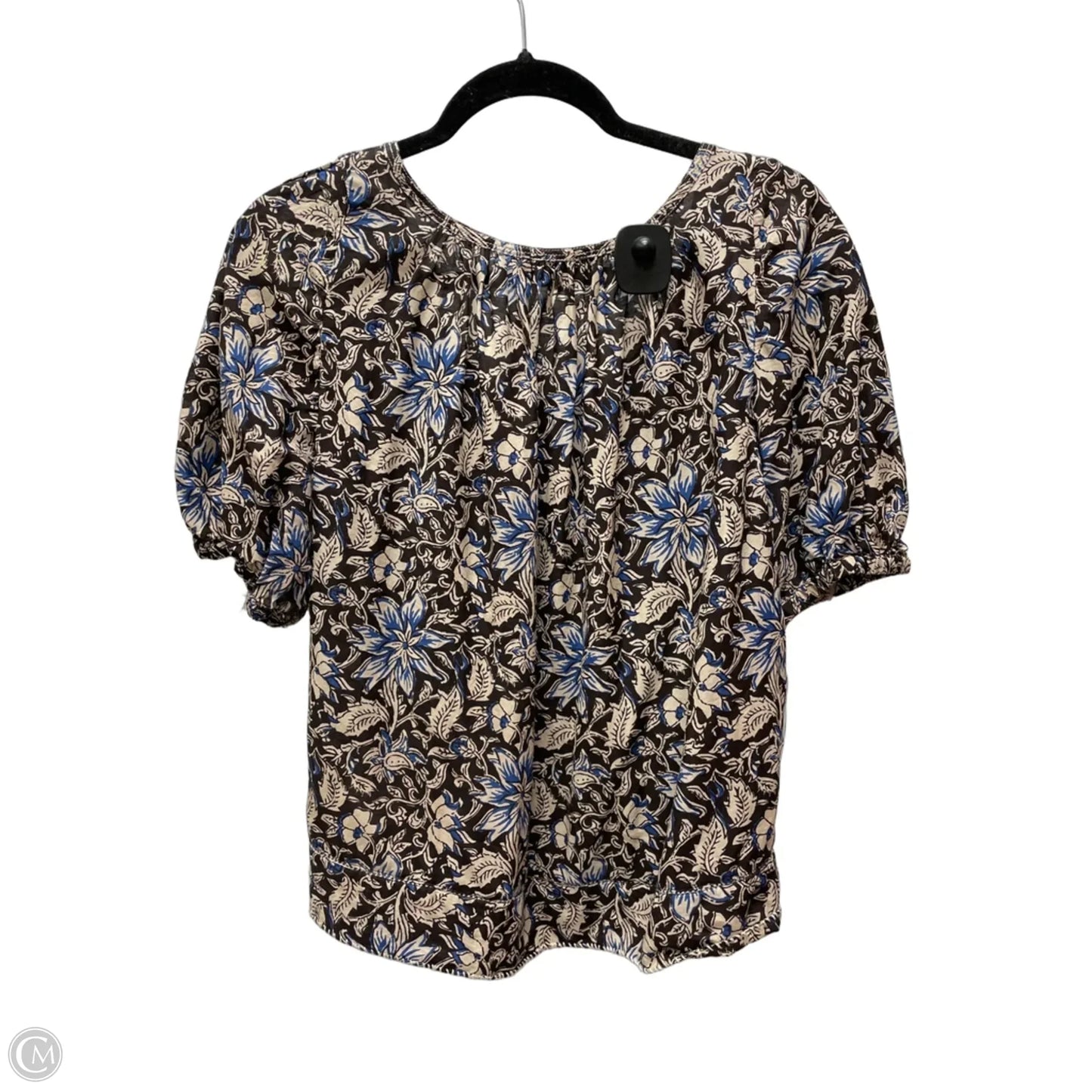 Top Short Sleeve By Madewell In Floral Print, Size: S