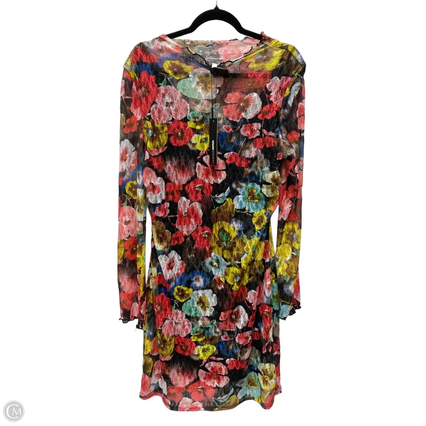 Dress Casual Short By Fashion Nova In Floral Print, Size: 2x