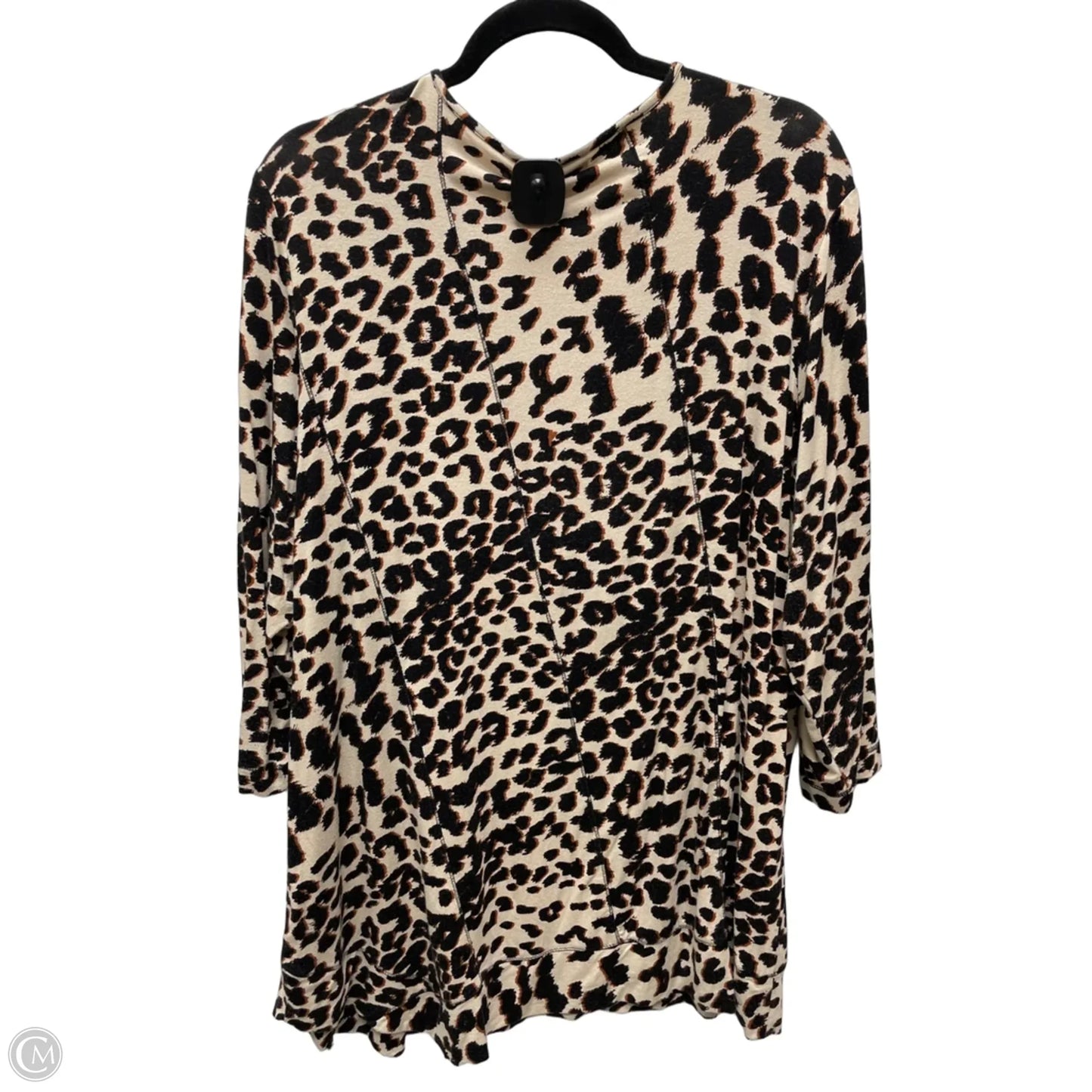 Top Long Sleeve By Chicos In Animal Print, Size: L