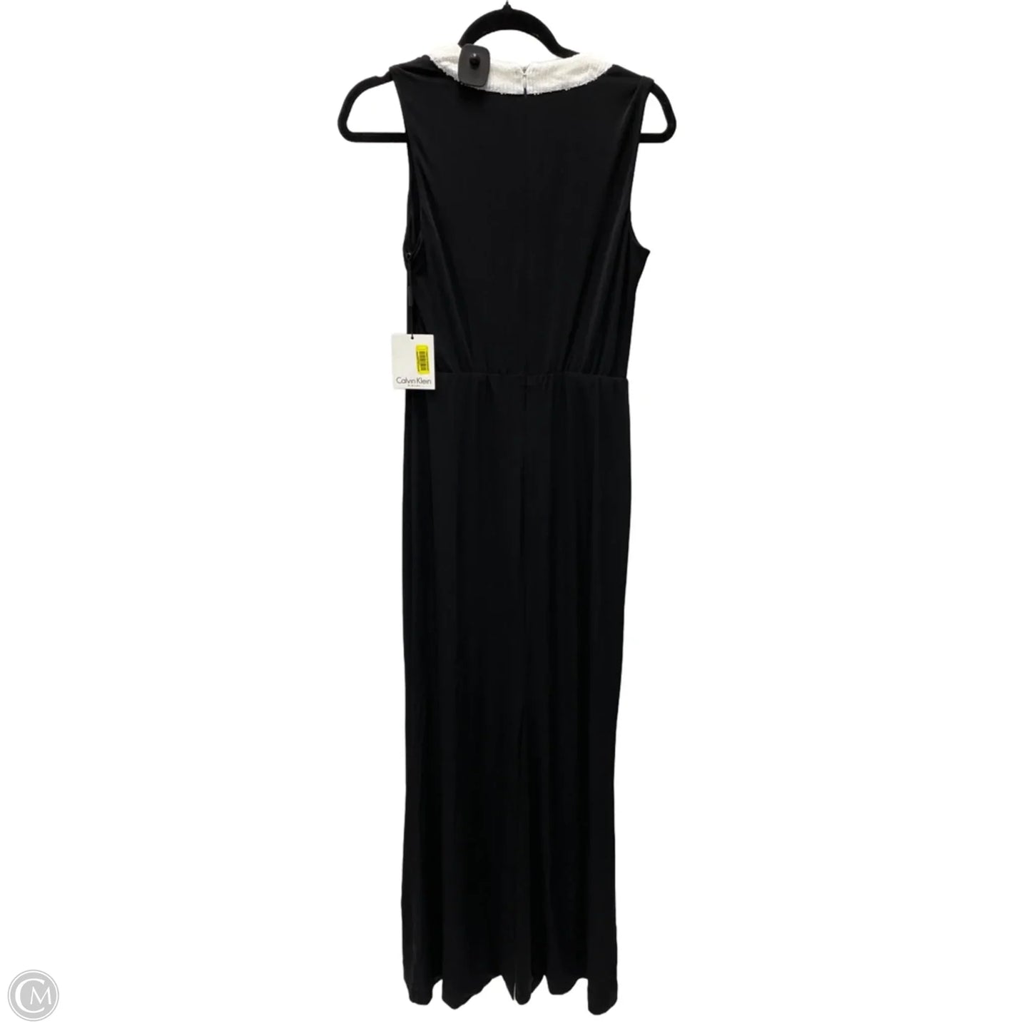 Dress Party Long By Calvin Klein In Black & White, Size: M