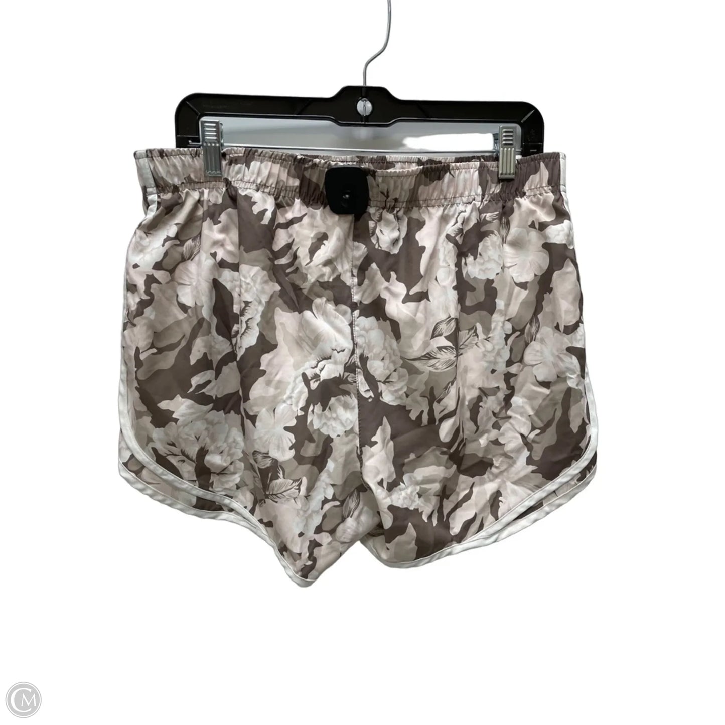 Athletic Shorts By Calvin Klein In Floral Print, Size: L