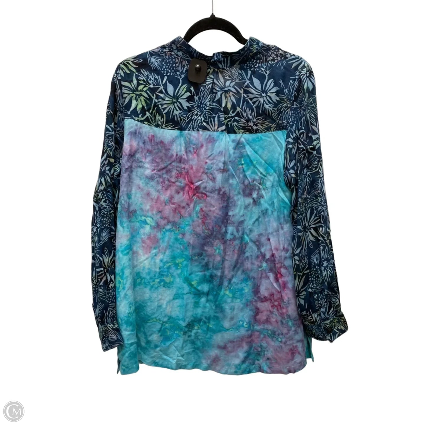 Top Long Sleeve By Soft Surroundings In Floral Print, Size: M