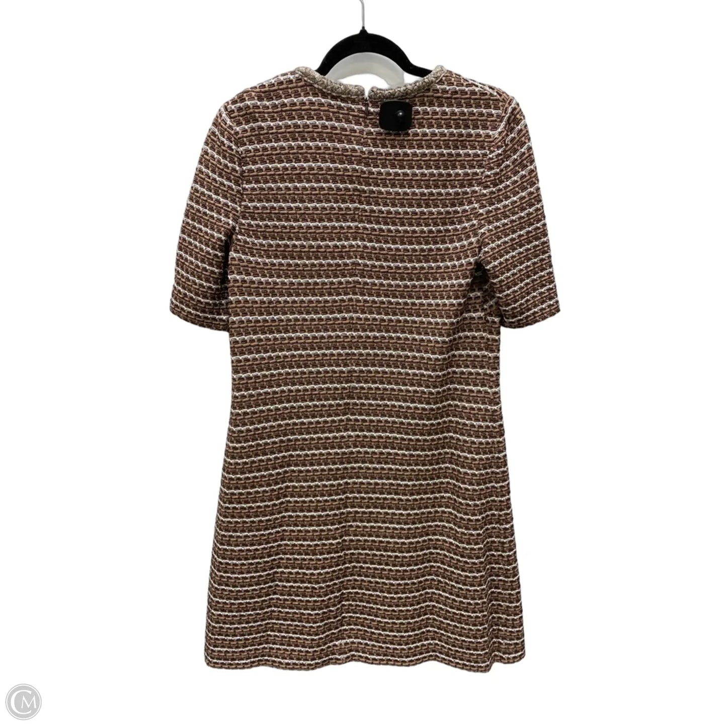 Dress Work By Ming Wang In Brown & White, Size: M
