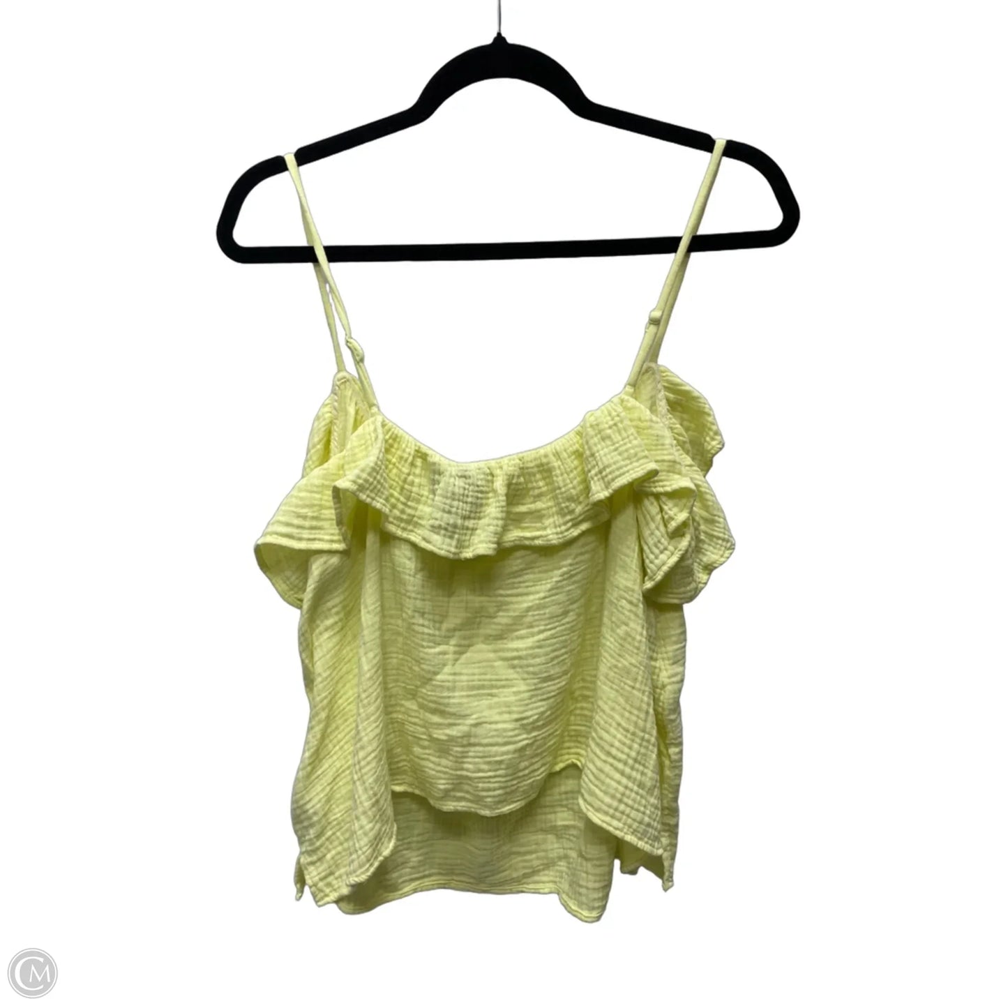 Top Sleeveless By J. Crew In Yellow, Size: L