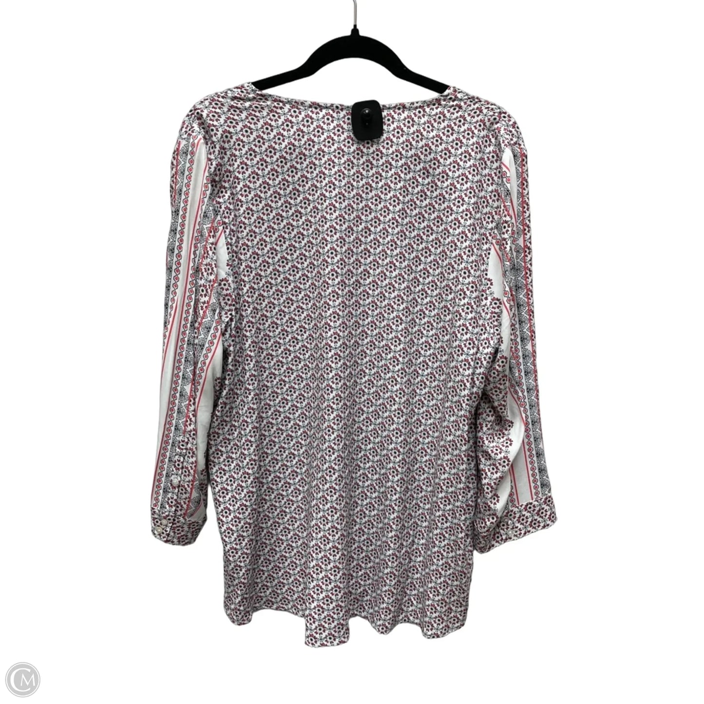Blouse Long Sleeve By J. Jill In Floral Print, Size: L