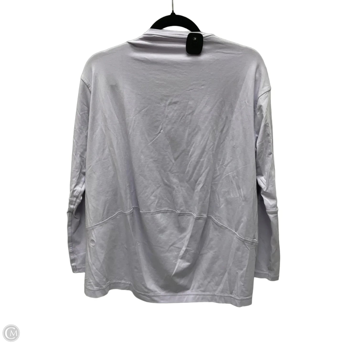 Athletic Top Long Sleeve Crewneck By Lululemon In Purple, Size: L