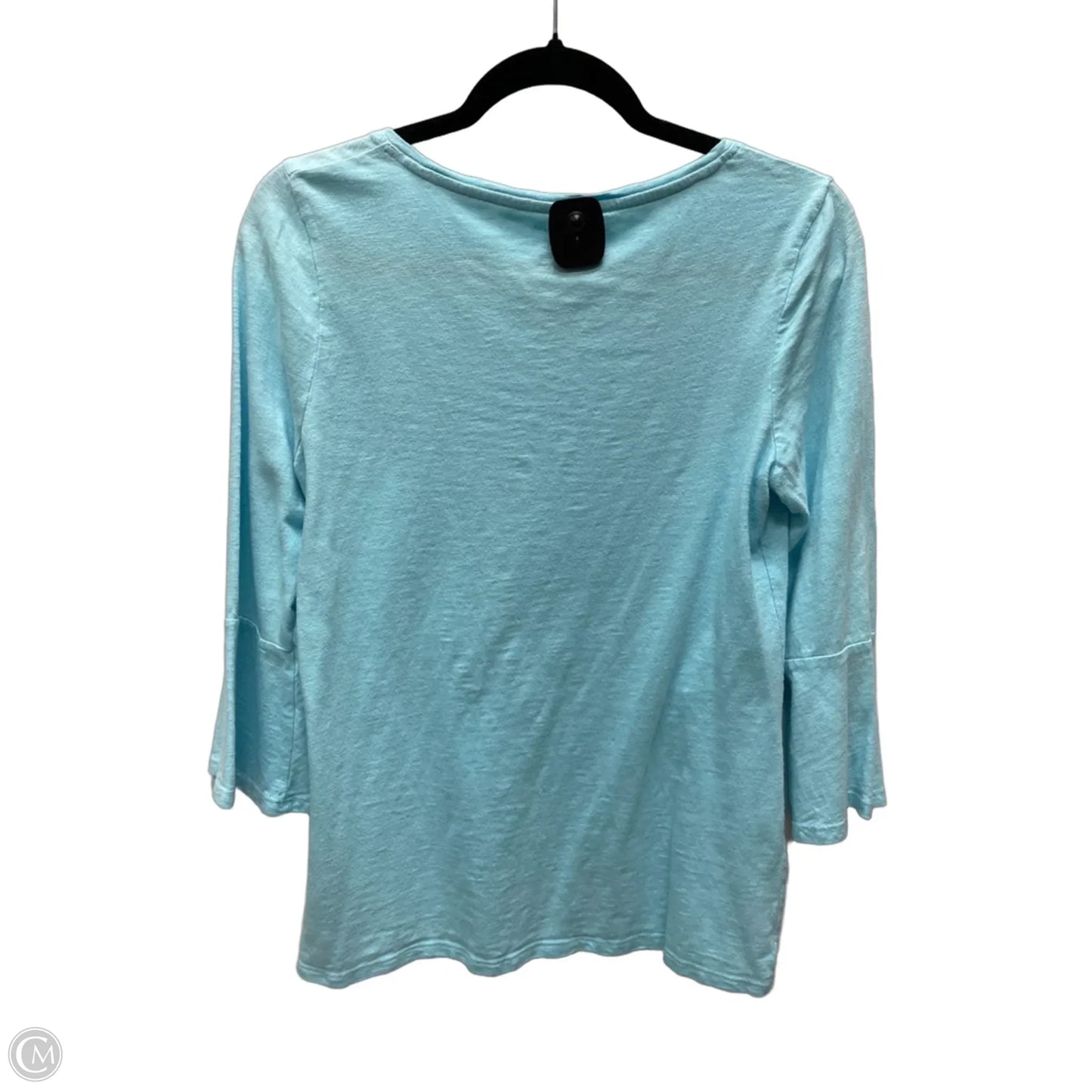 Top 3/4 Sleeve By Chicos In Blue, Size: S