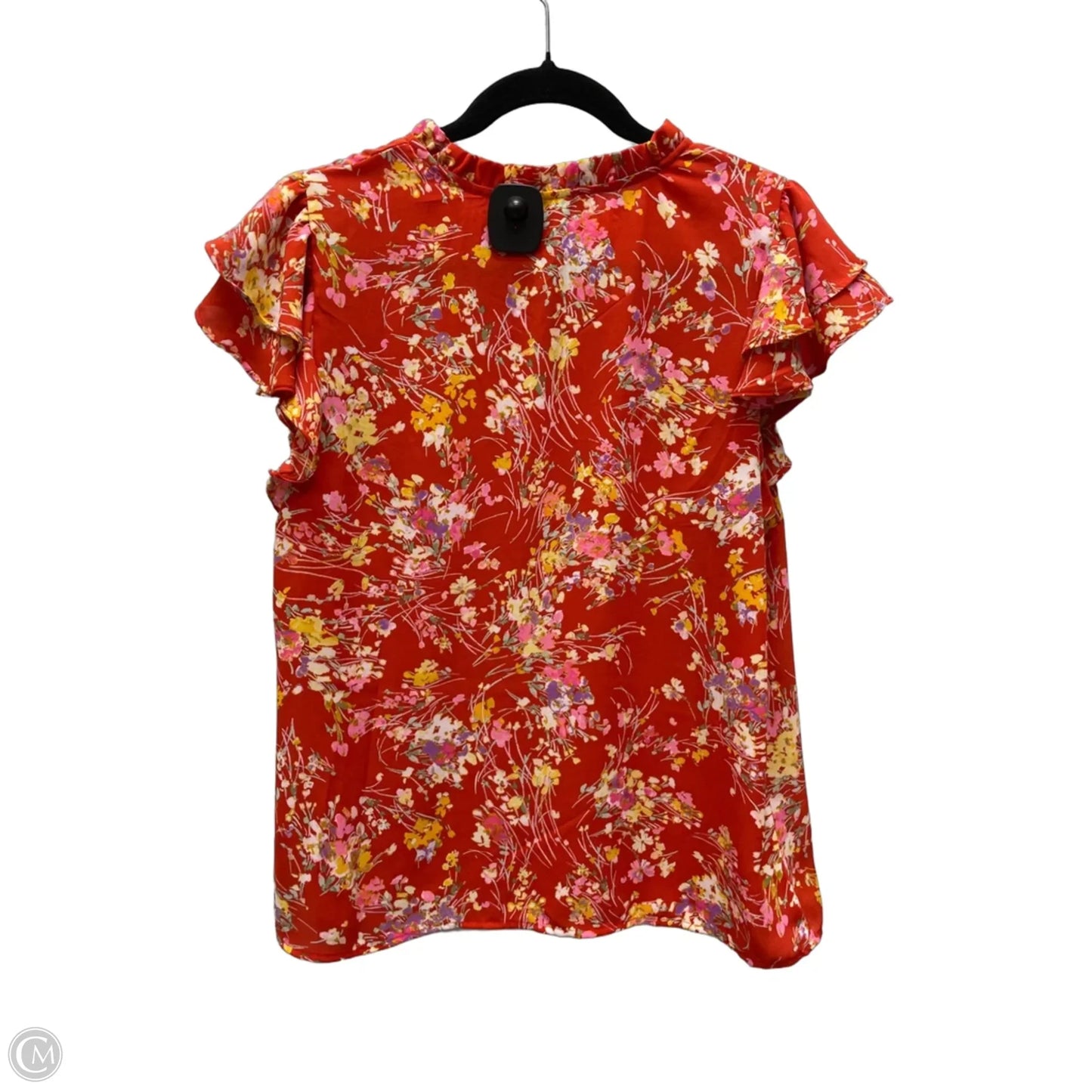 Blouse Short Sleeve By 1.state In Floral Print, Size: M