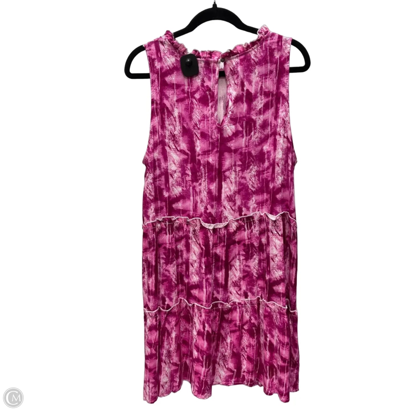 Dress Casual Short By True Craft In Purple & White, Size: 1x