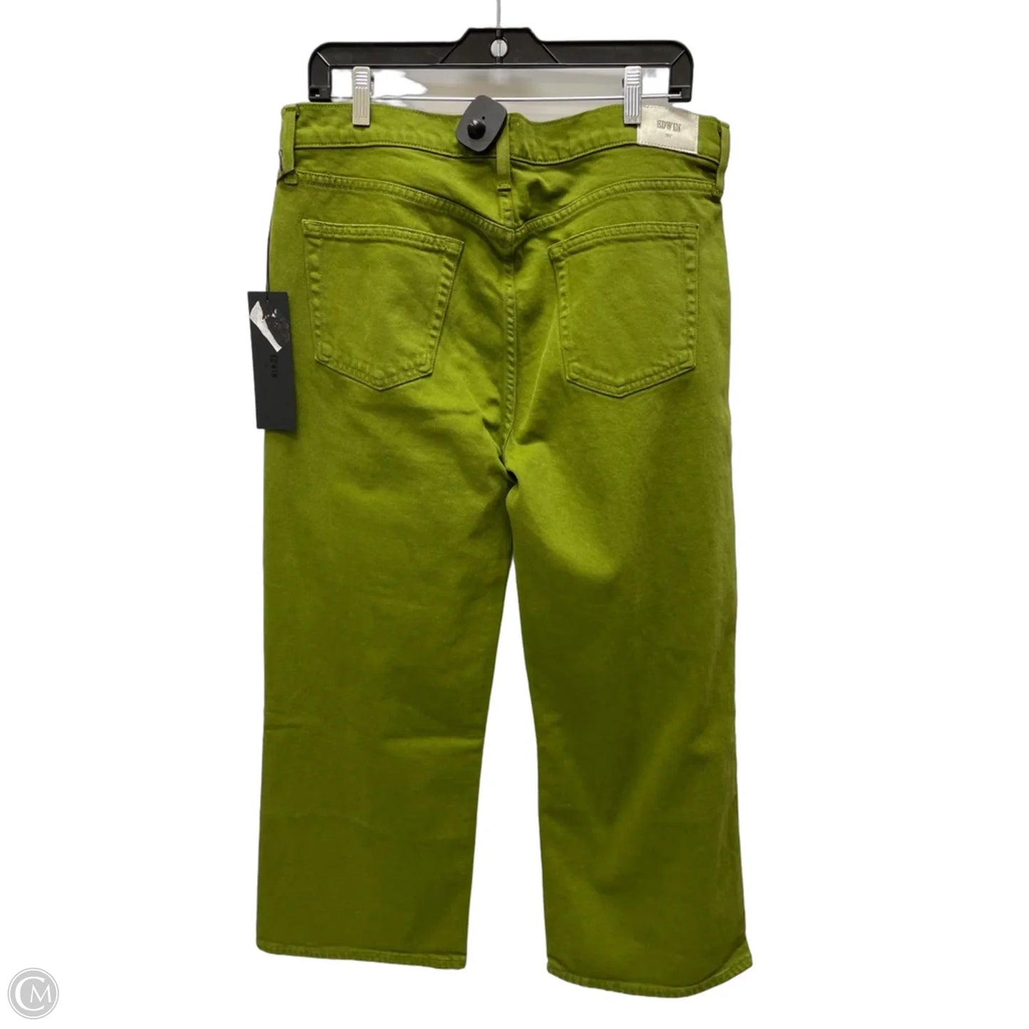 Jeans Wide Leg By Edwin In Green Denim, Size: 16