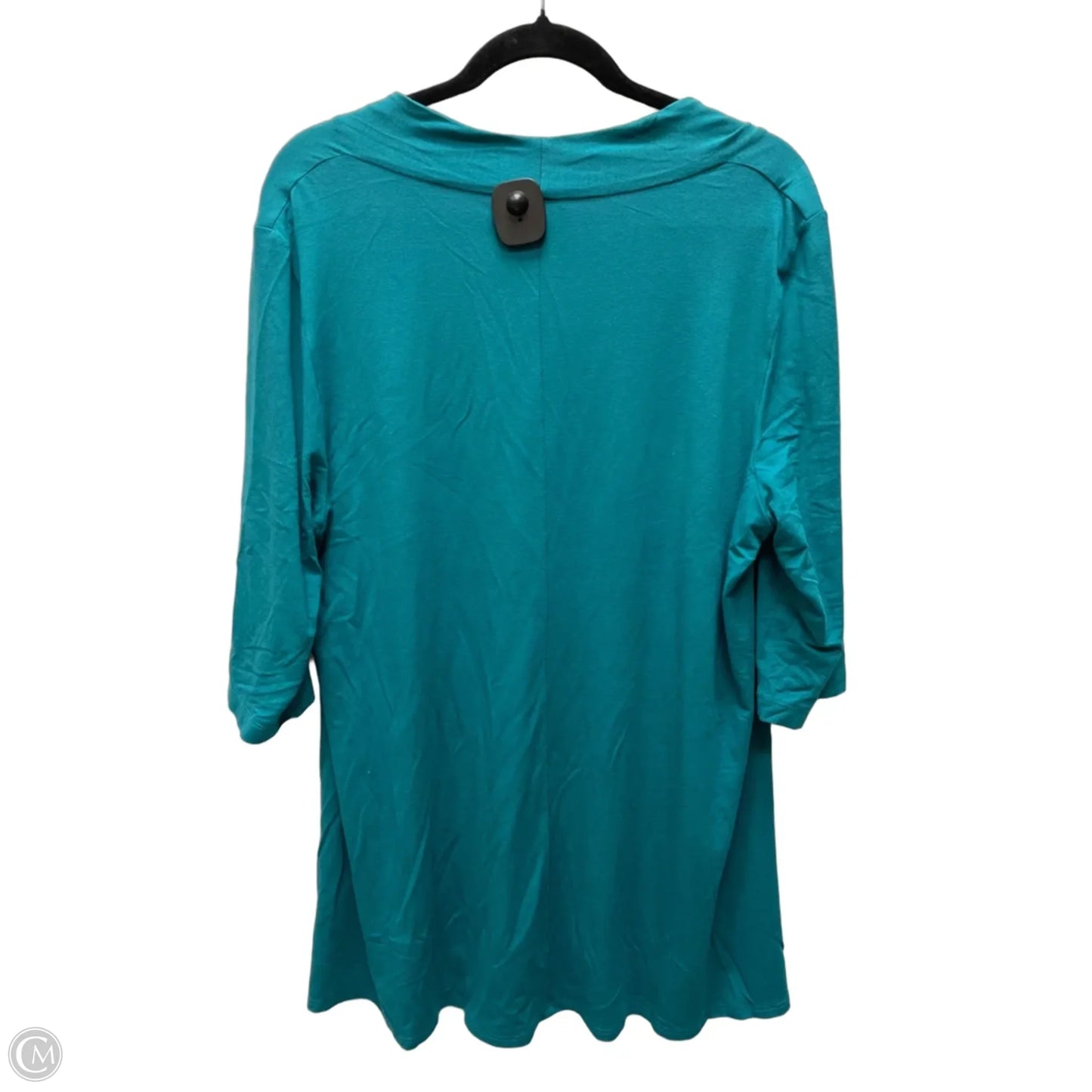Tunic 3/4 Sleeve By Eileen Fisher In Teal, Size: Xl