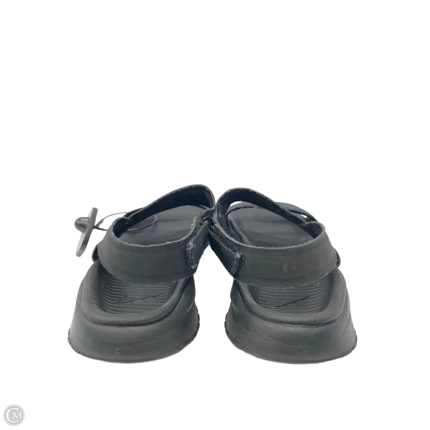 Sandals Flats By Nike In Black, Size: 7
