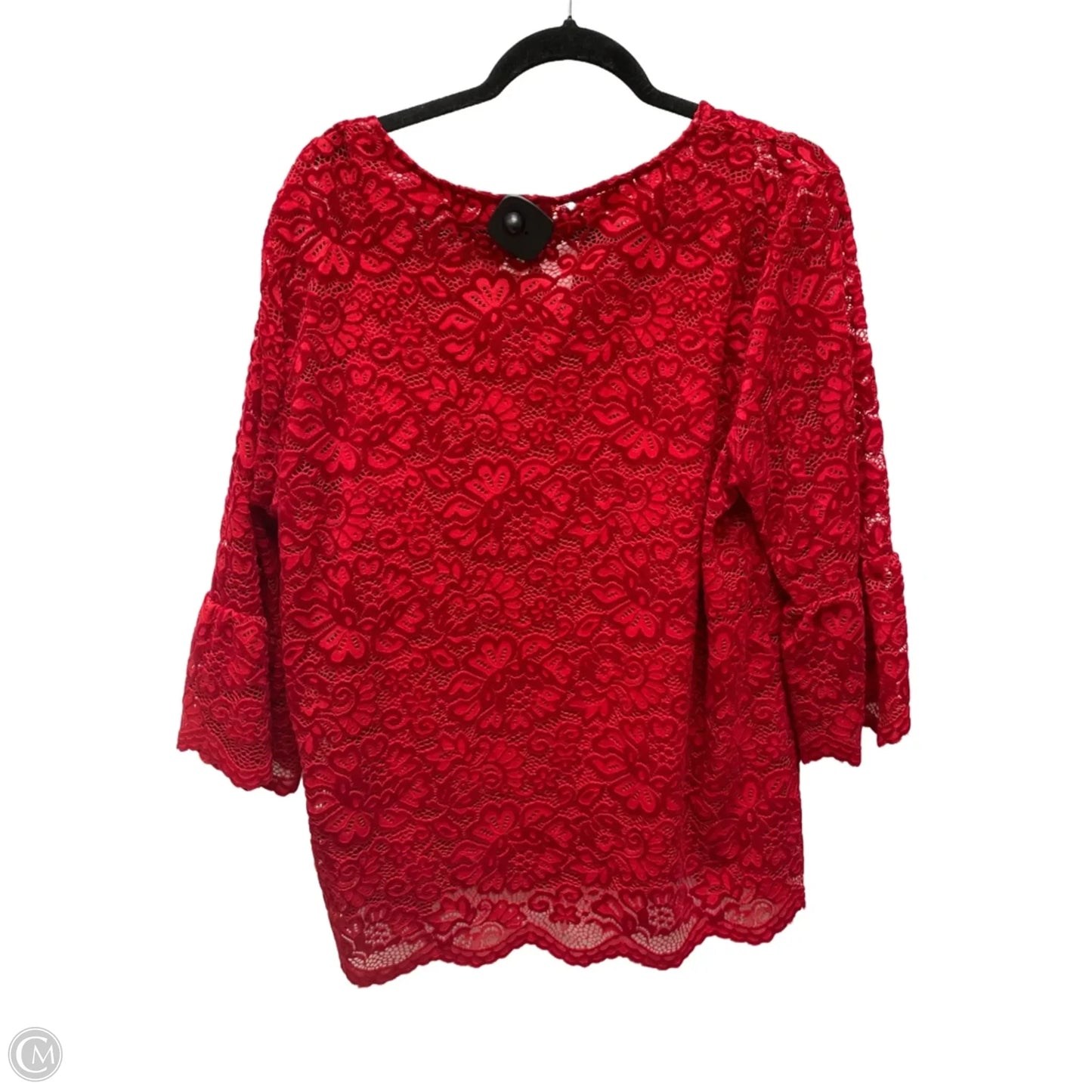 Top 3/4 Sleeve By Ruby Rd In Floral Print, Size: L