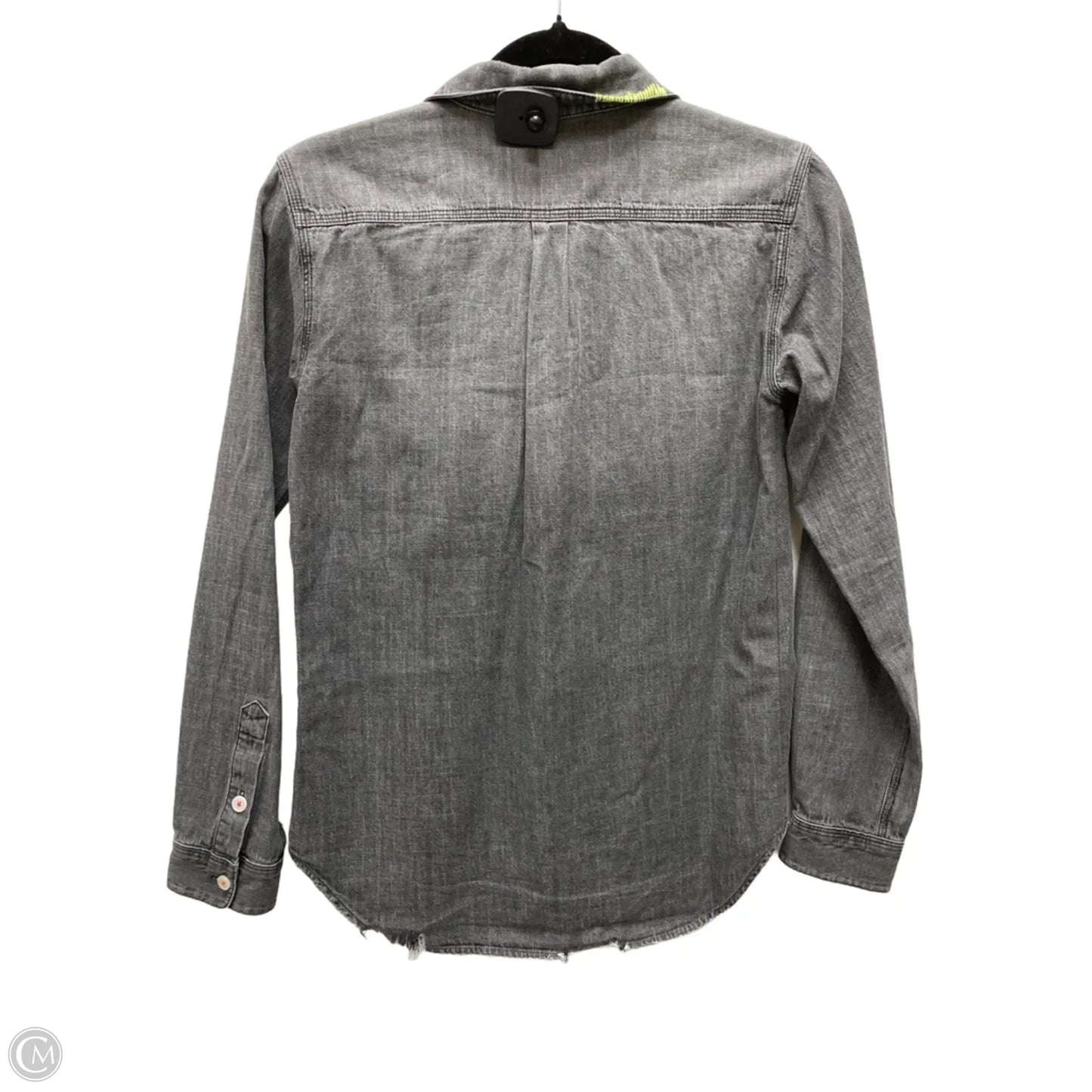 Top Long Sleeve By LISA TODD In Black Denim, Size: Xs