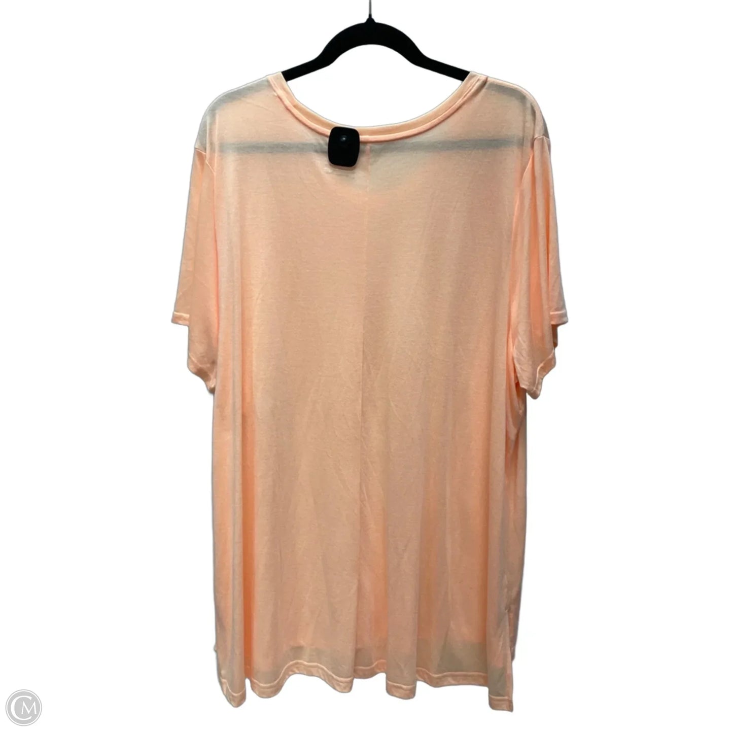 Athletic Top Short Sleeve By Tek Gear In Peach, Size: 3x