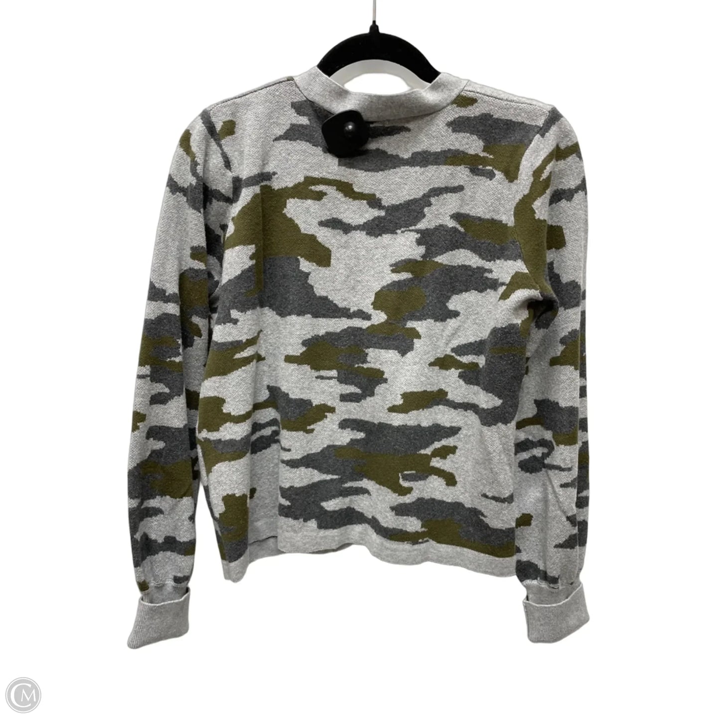 Sweater Cardigan By Vince Camuto In Camouflage Print, Size: S