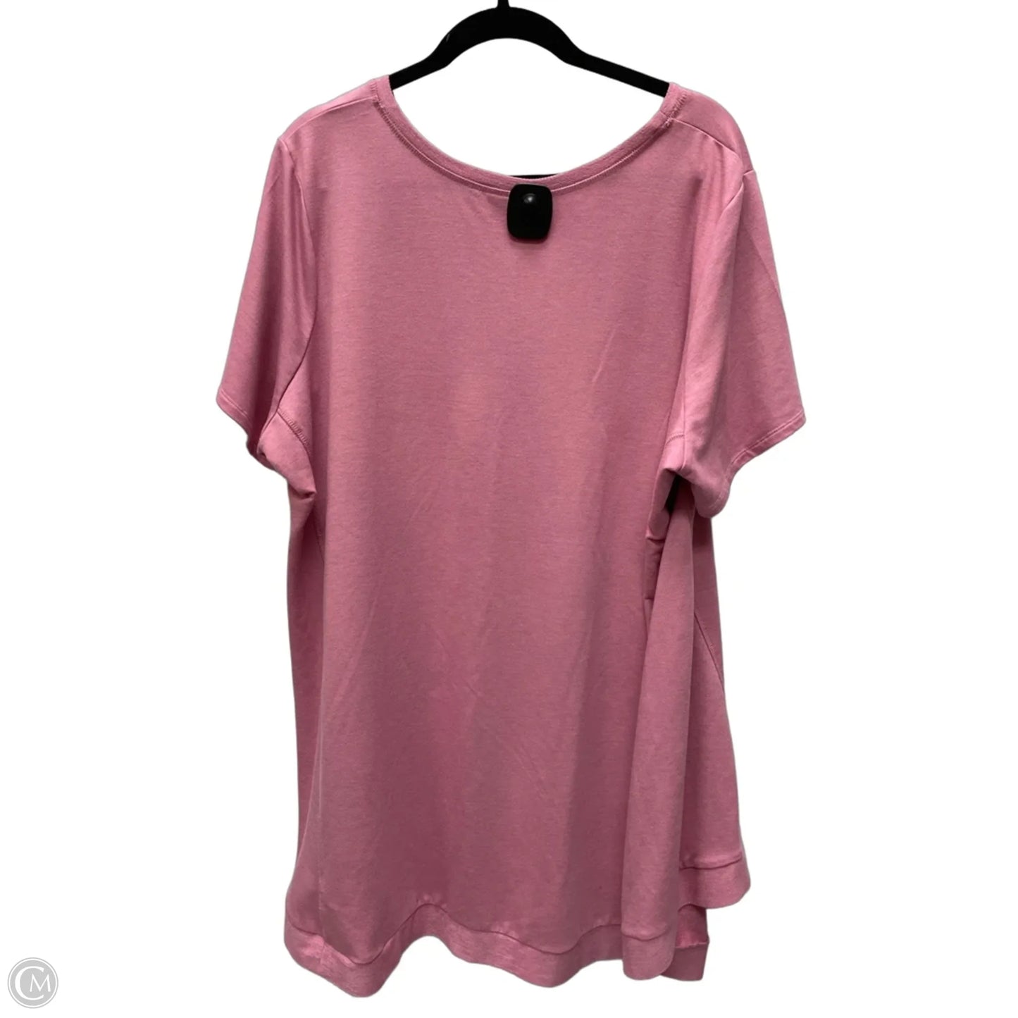 Top Short Sleeve By Clothes Mentor In Pink, Size: 3x