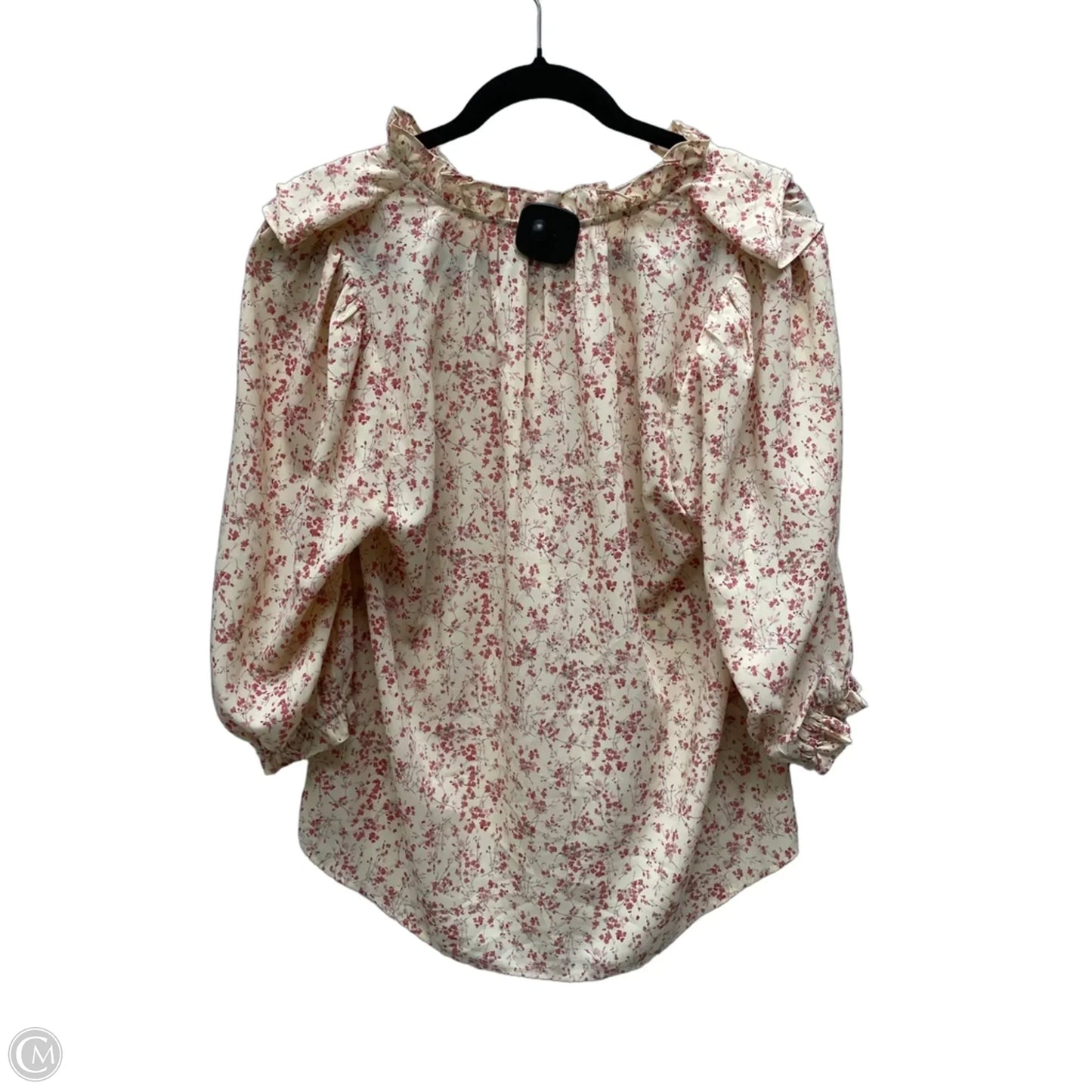 Top 3/4 Sleeve By Doe & Rae In Floral Print, Size: S