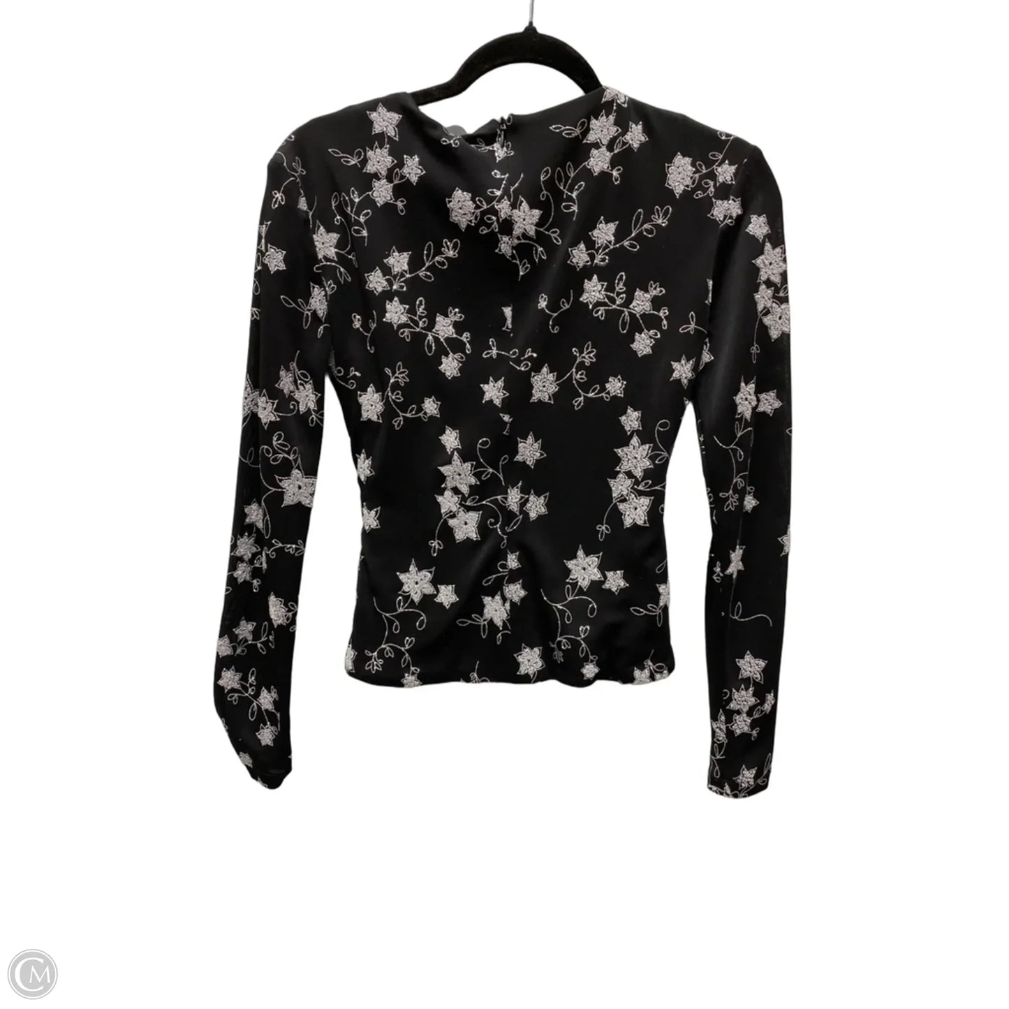 Blouse Long Sleeve By Js Collections In Floral Print, Size: S
