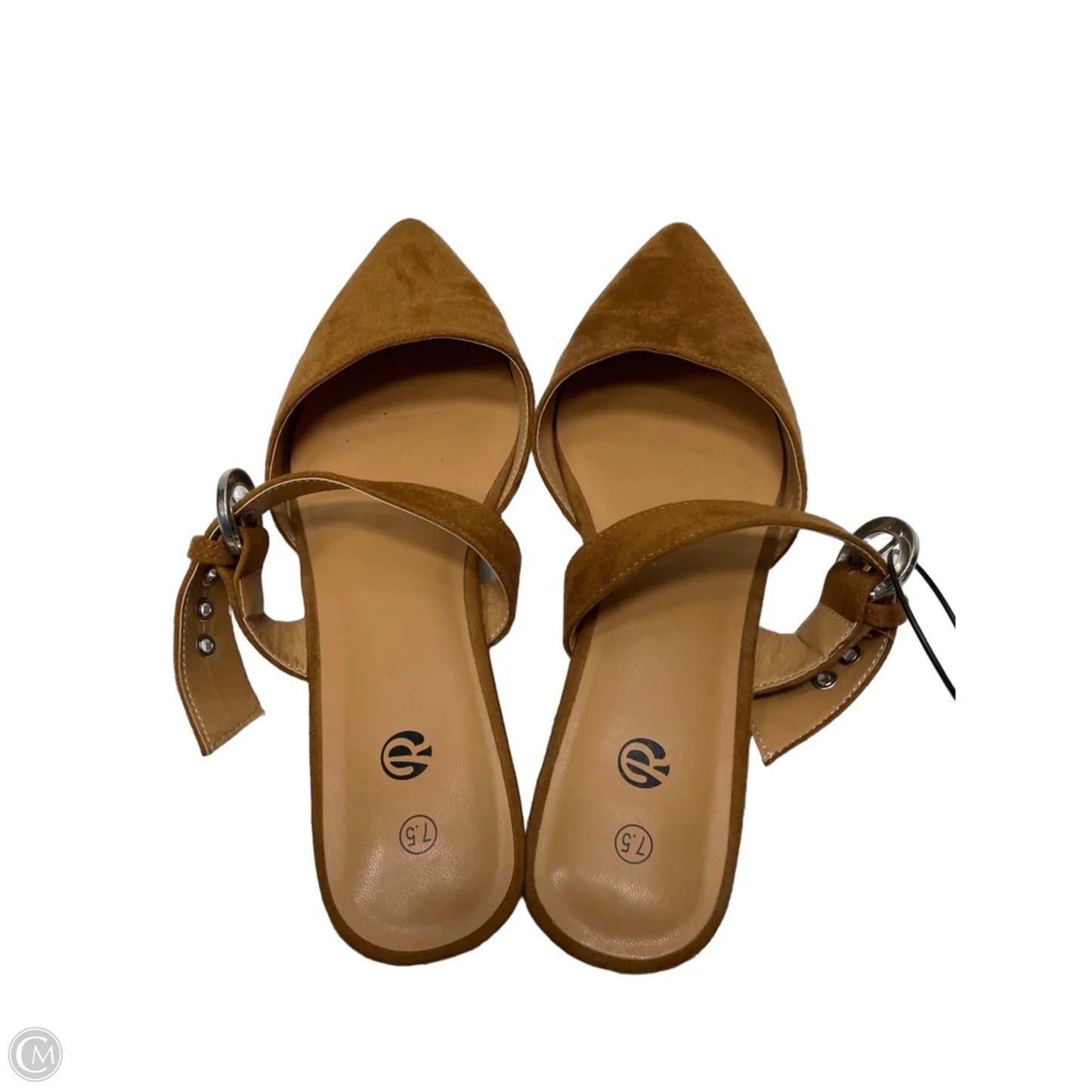Shoes Flats By Clothes Mentor In Brown, Size: 7.5