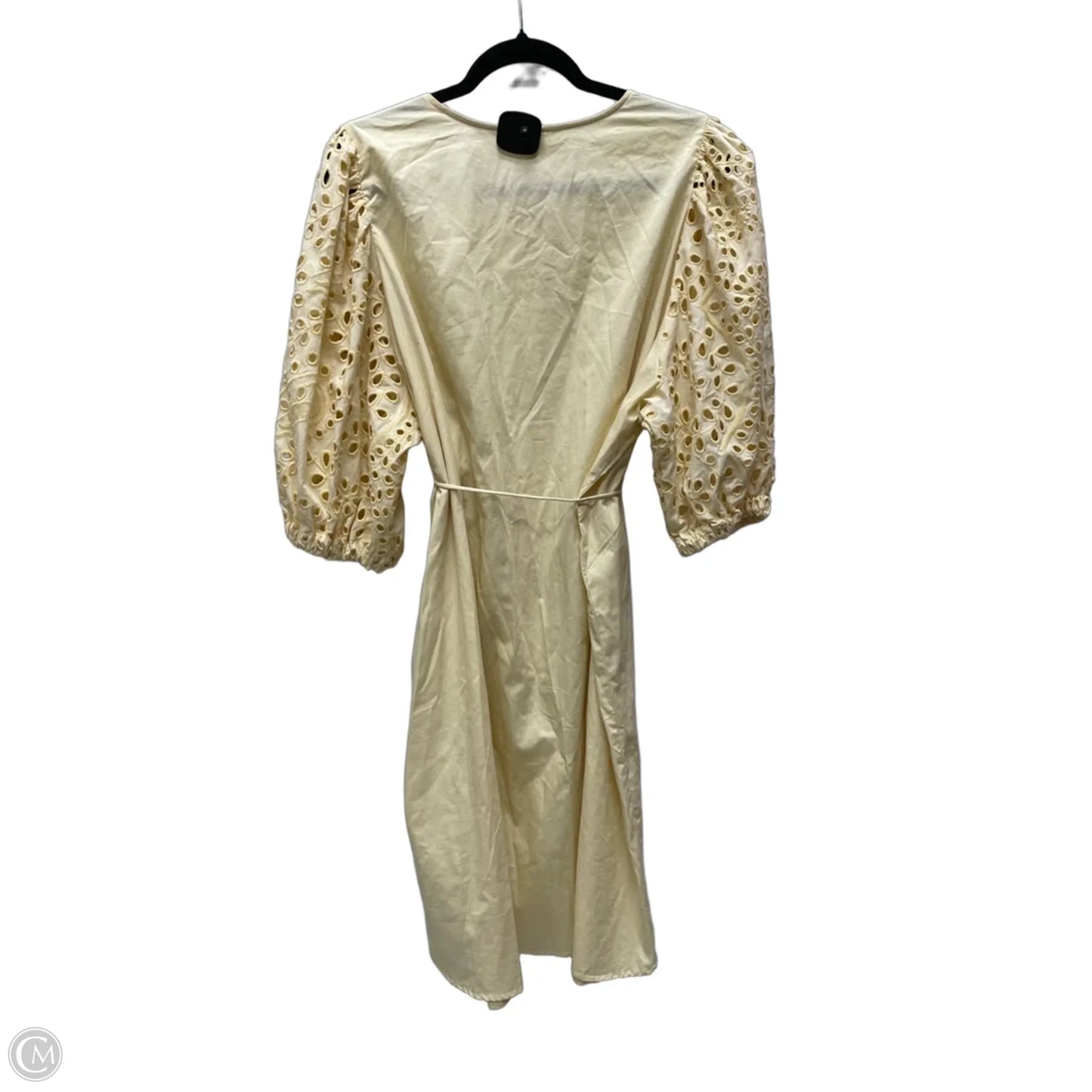 Dress Casual Midi By H&m In Yellow, Size: 2x