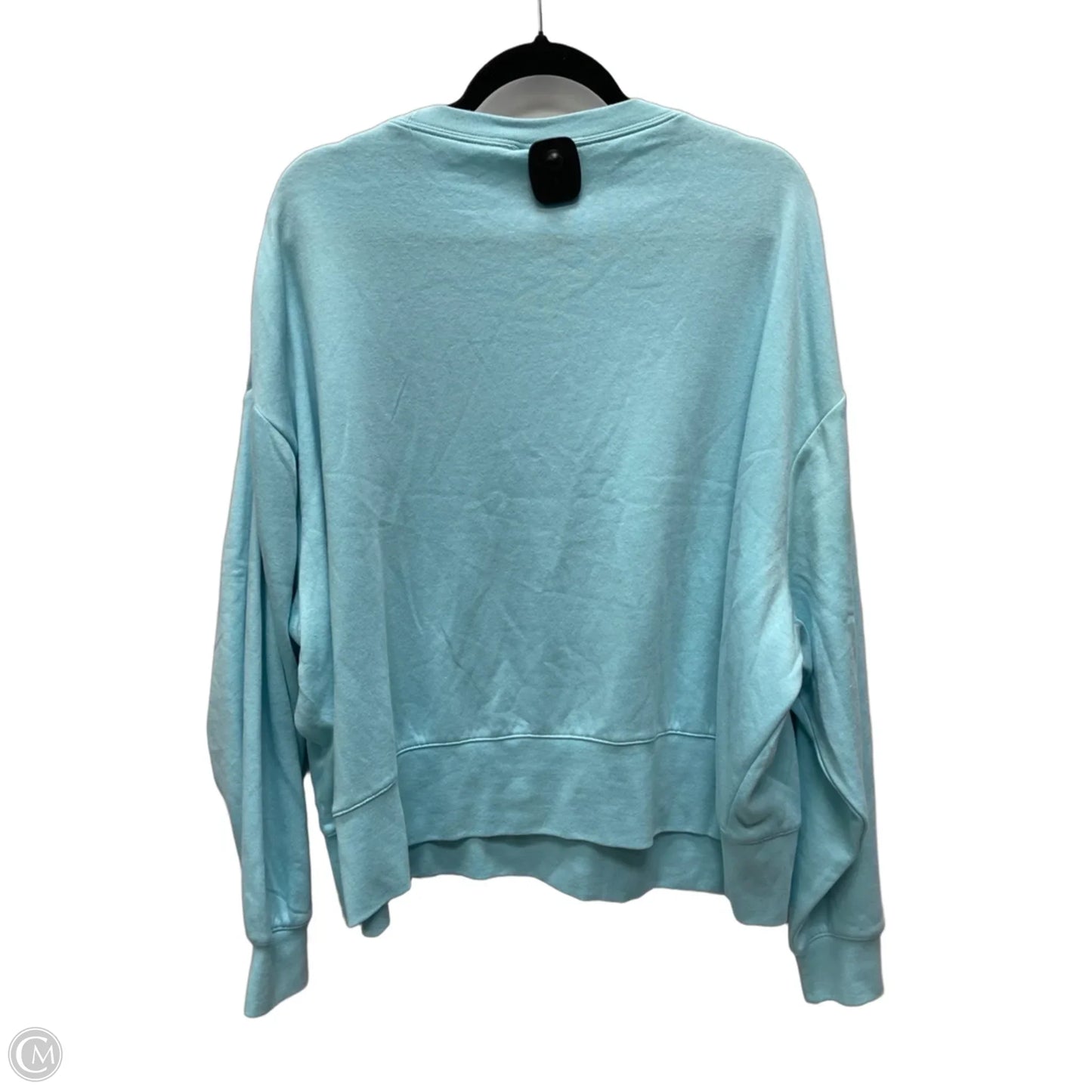 Sweatshirt Collar By Nike Apparel In Aqua, Size: 3x