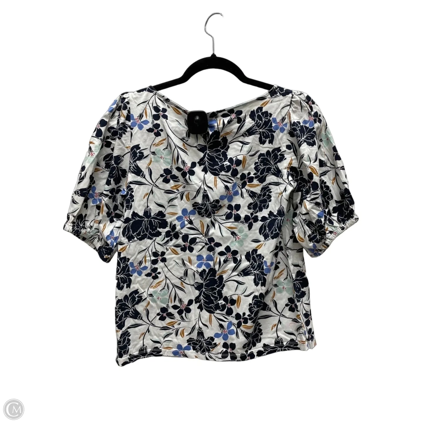 Top Short Sleeve By Ann Taylor In Floral Print, Size: S