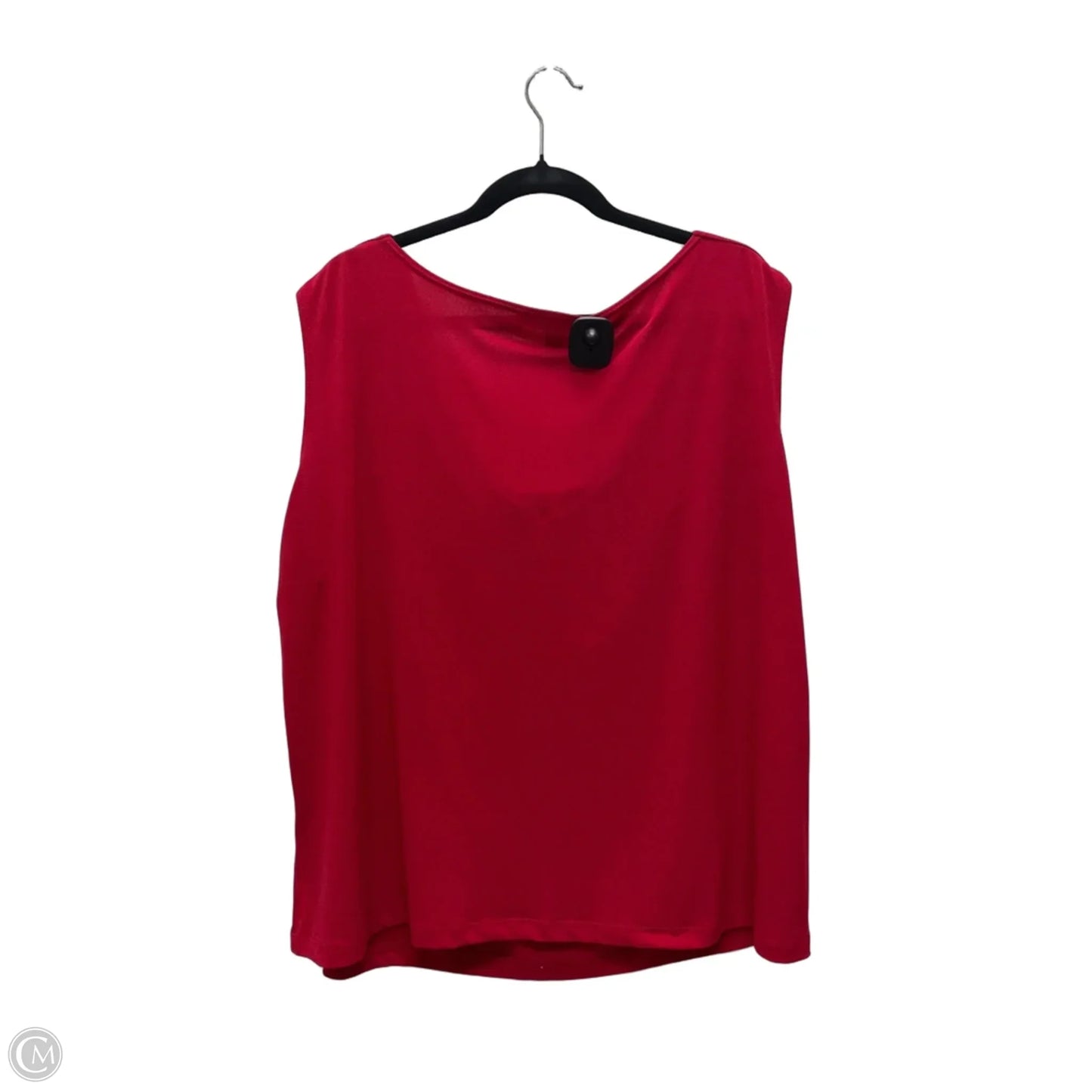 Top Sleeveless By Dressbarn In Red, Size: 3x